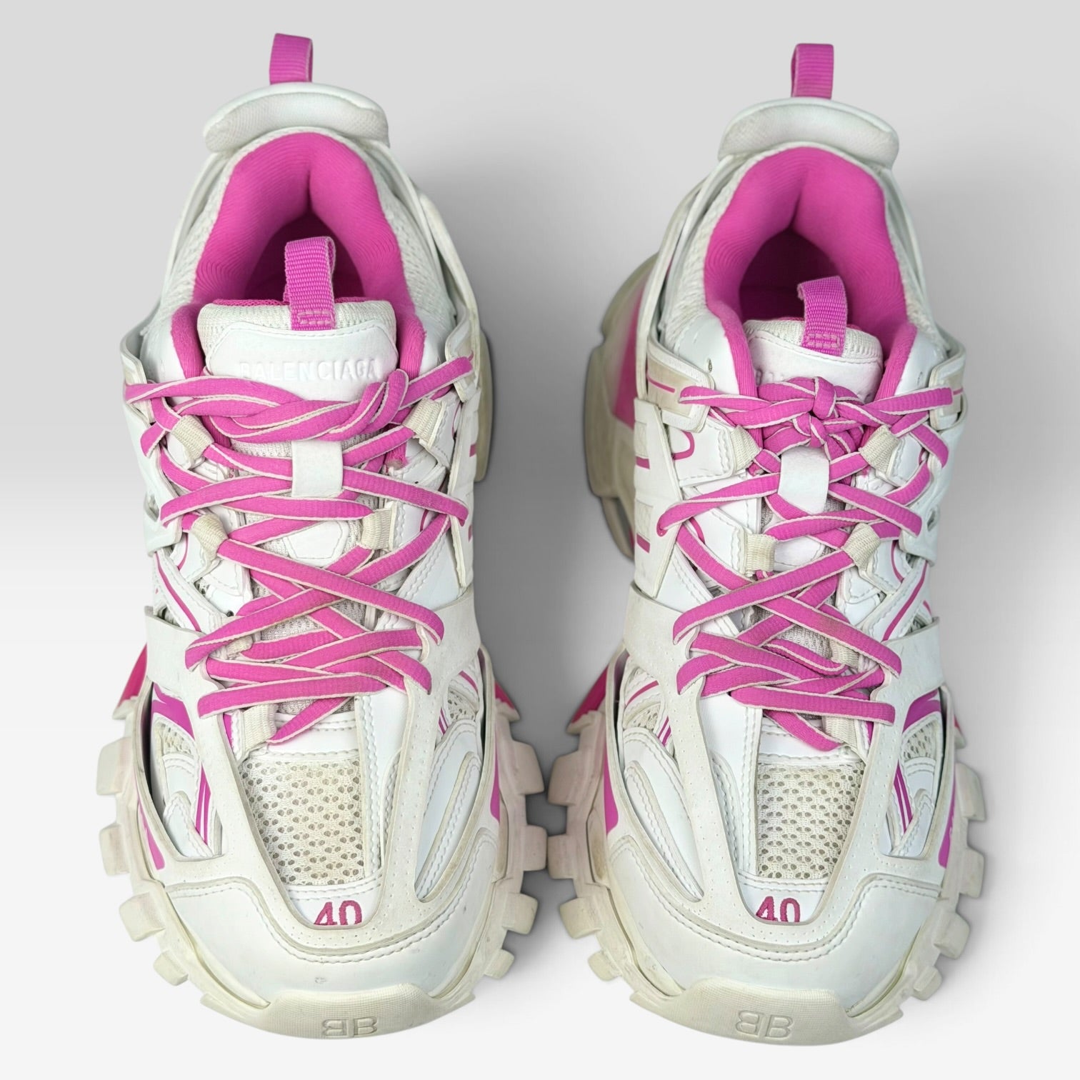 Balenciaga Track White/Pink Distressed