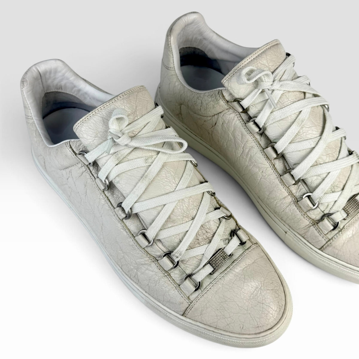Balenciaga Arena Low White Leather