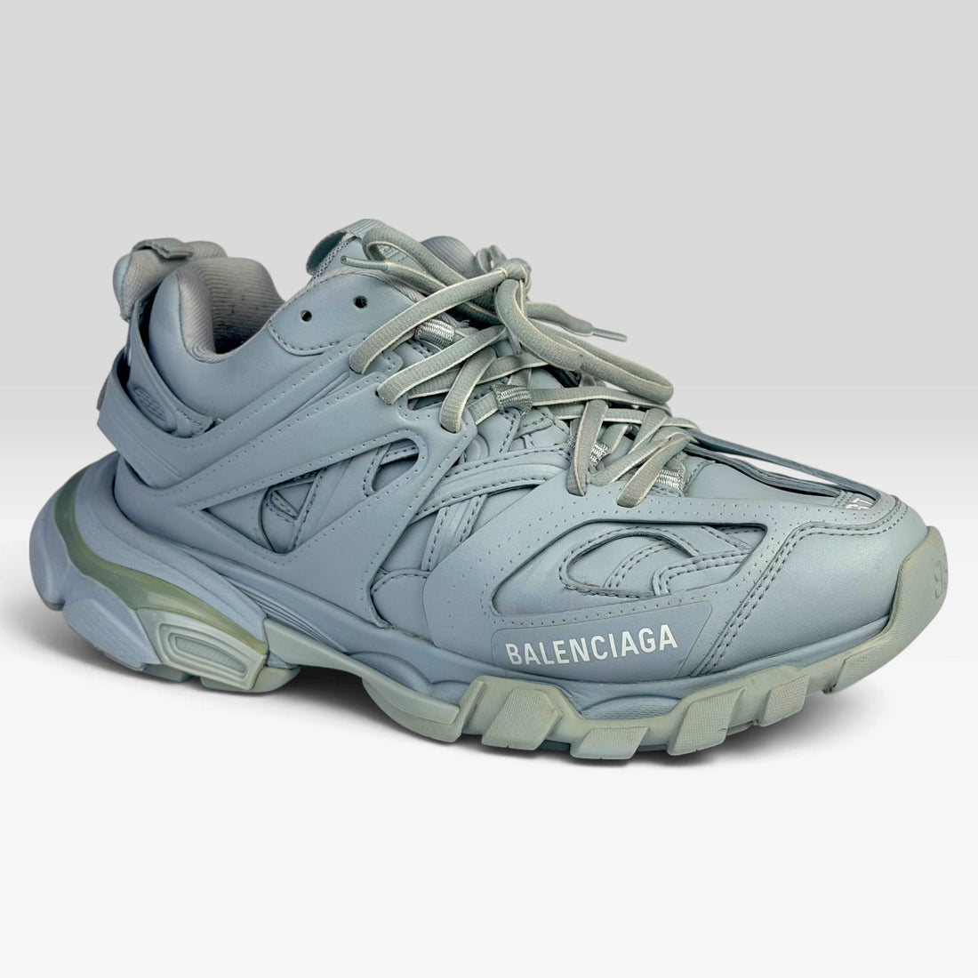 Balenciaga Track Faux Leather Blue