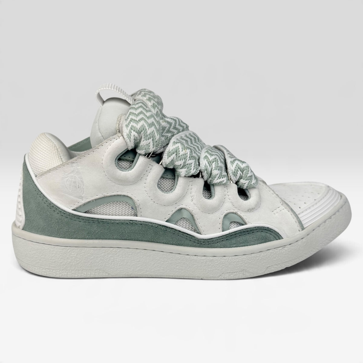 Lanvin Curb Turquoise/White