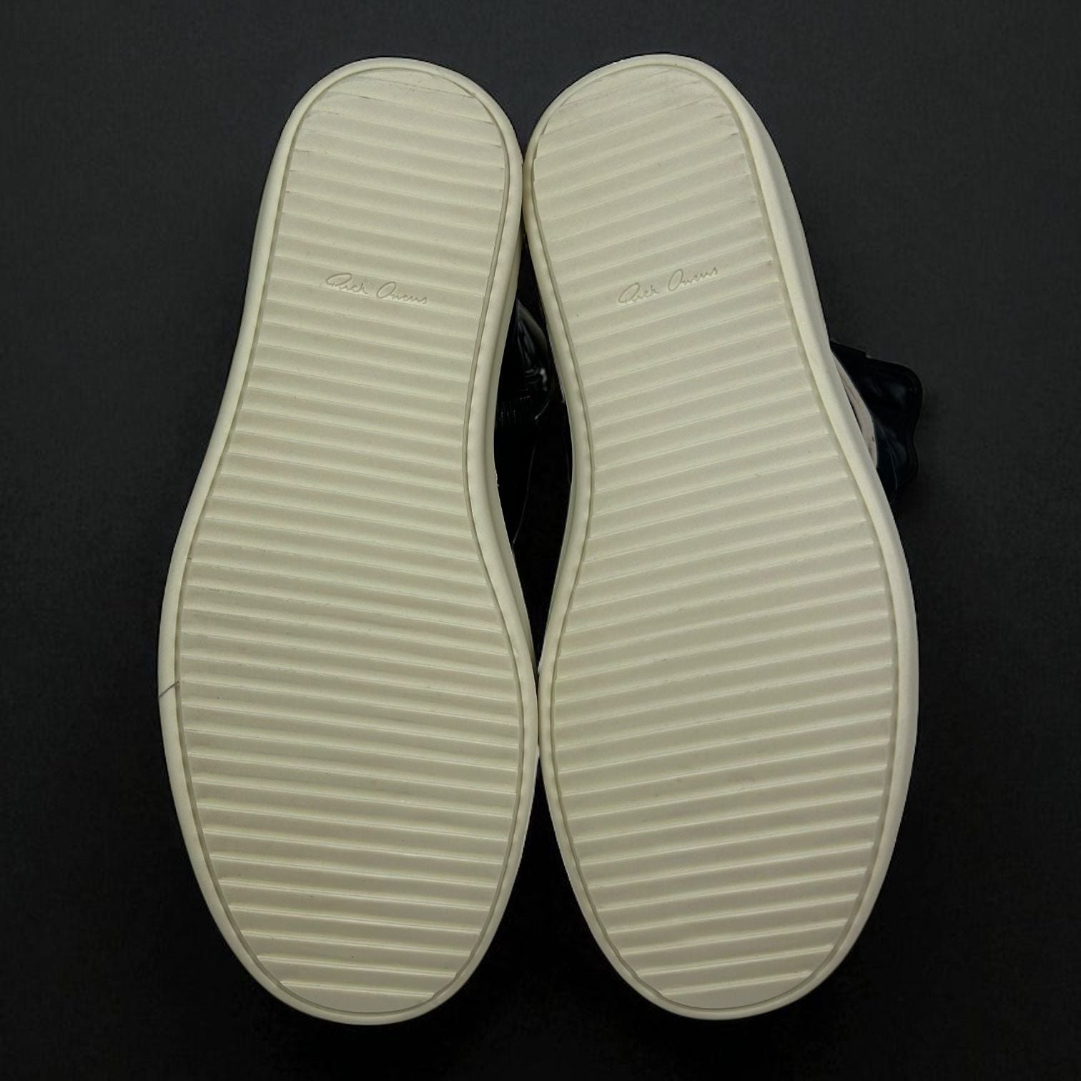Rick Owens Geobasket Black Leather