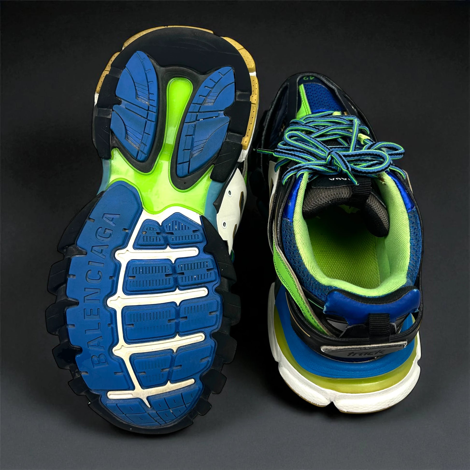 Balenciaga Track Blue Green