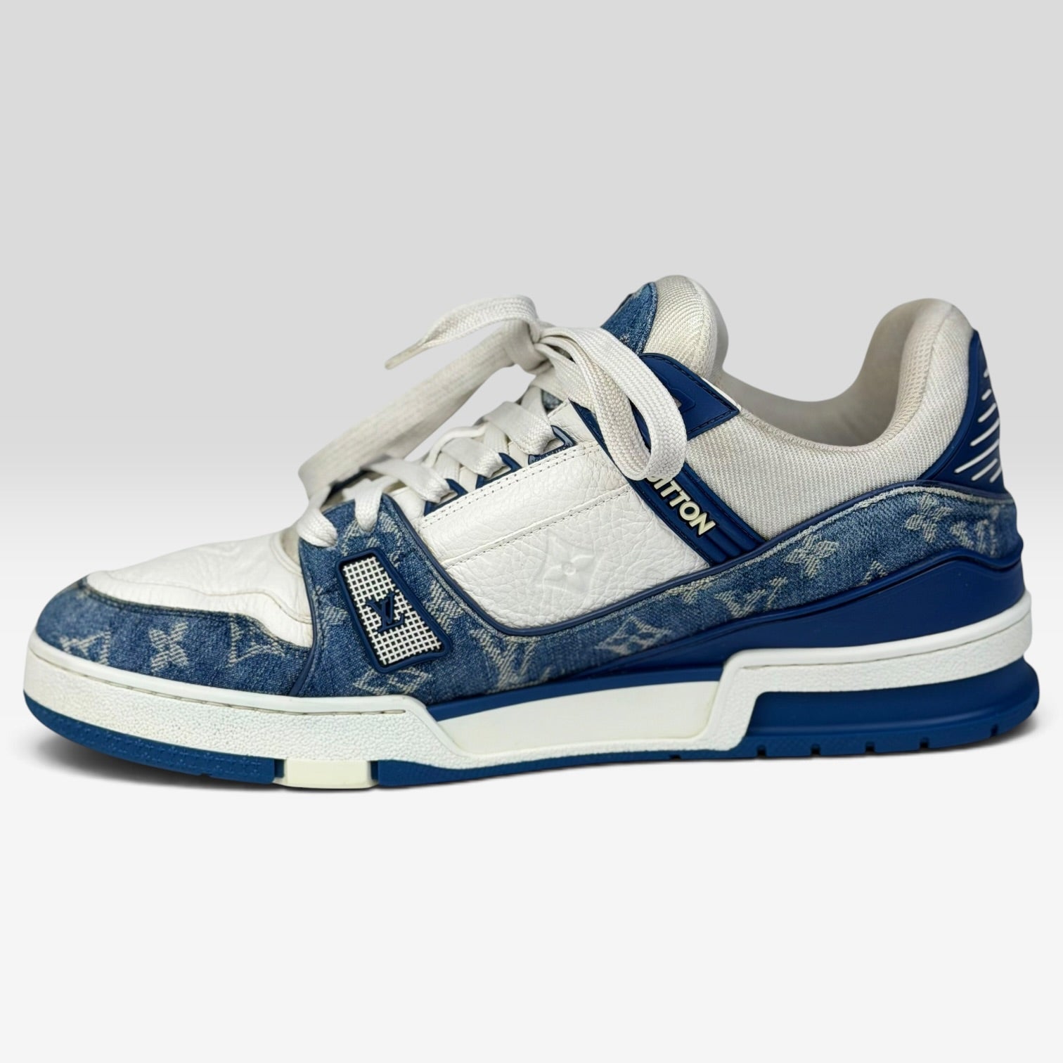 Louis Vuitton LV Trainer Sneaker Denim Monogram
