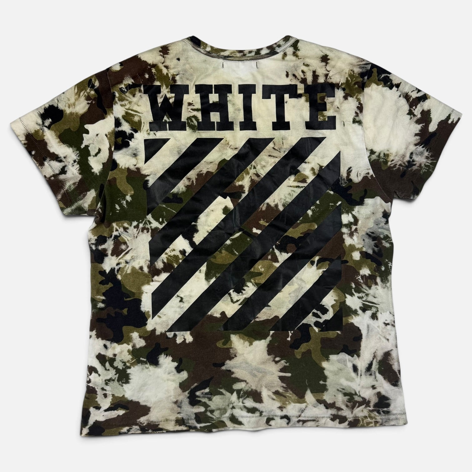 Off-White SS16 Bleached Camouflage T-Shirt Khaki