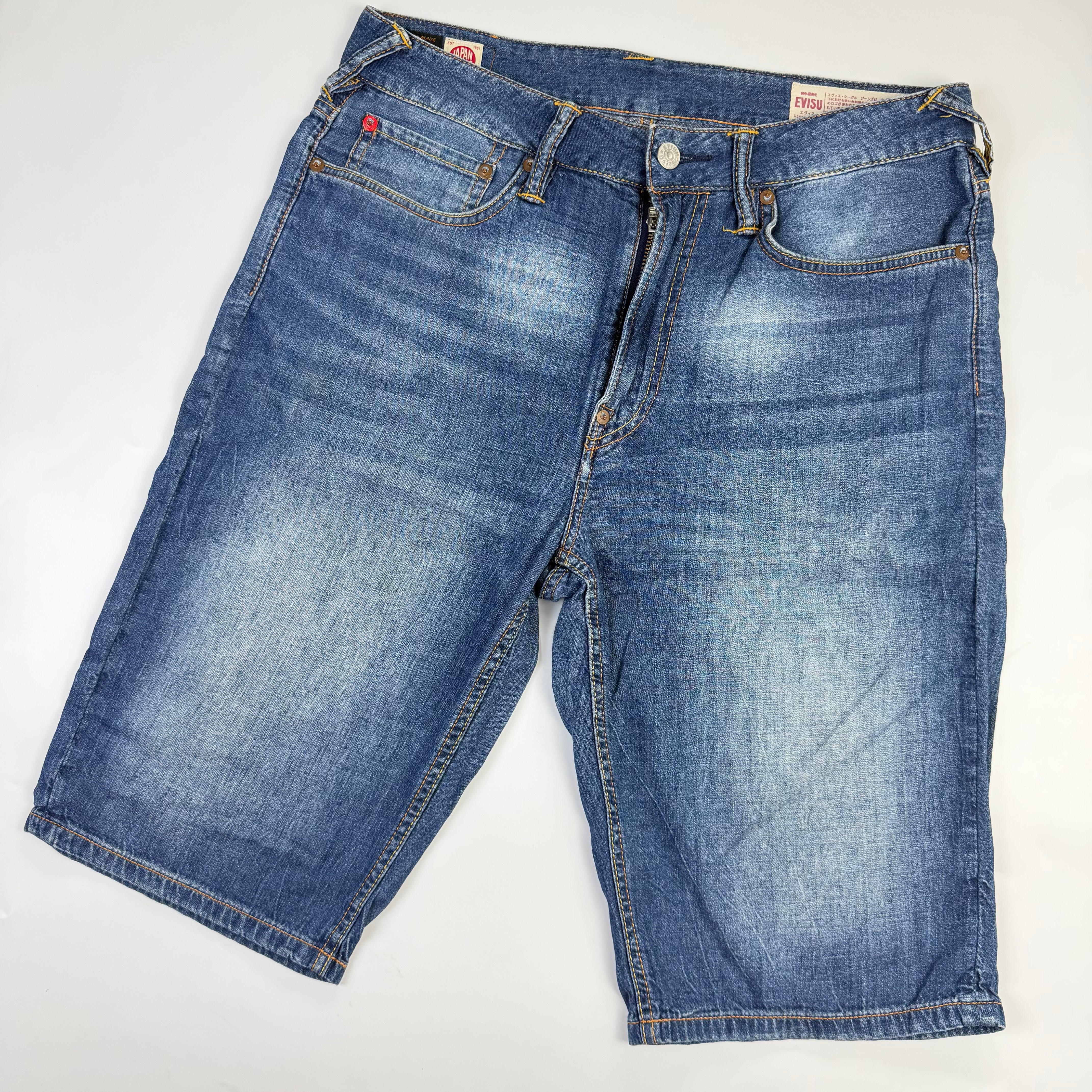 Evisu Seagull Denim Shorts