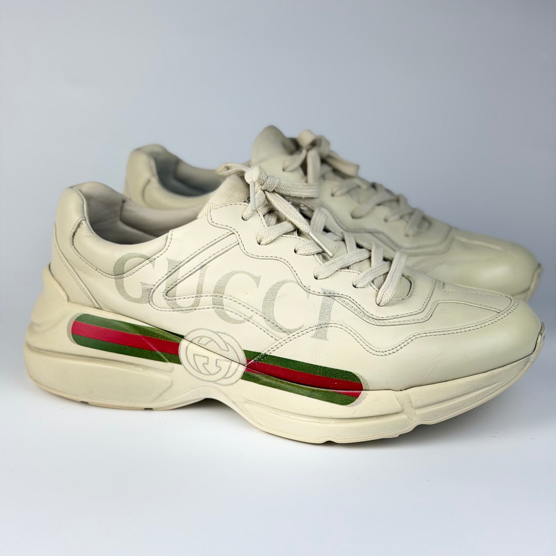 Gucci Rhyton Leather Sneakers