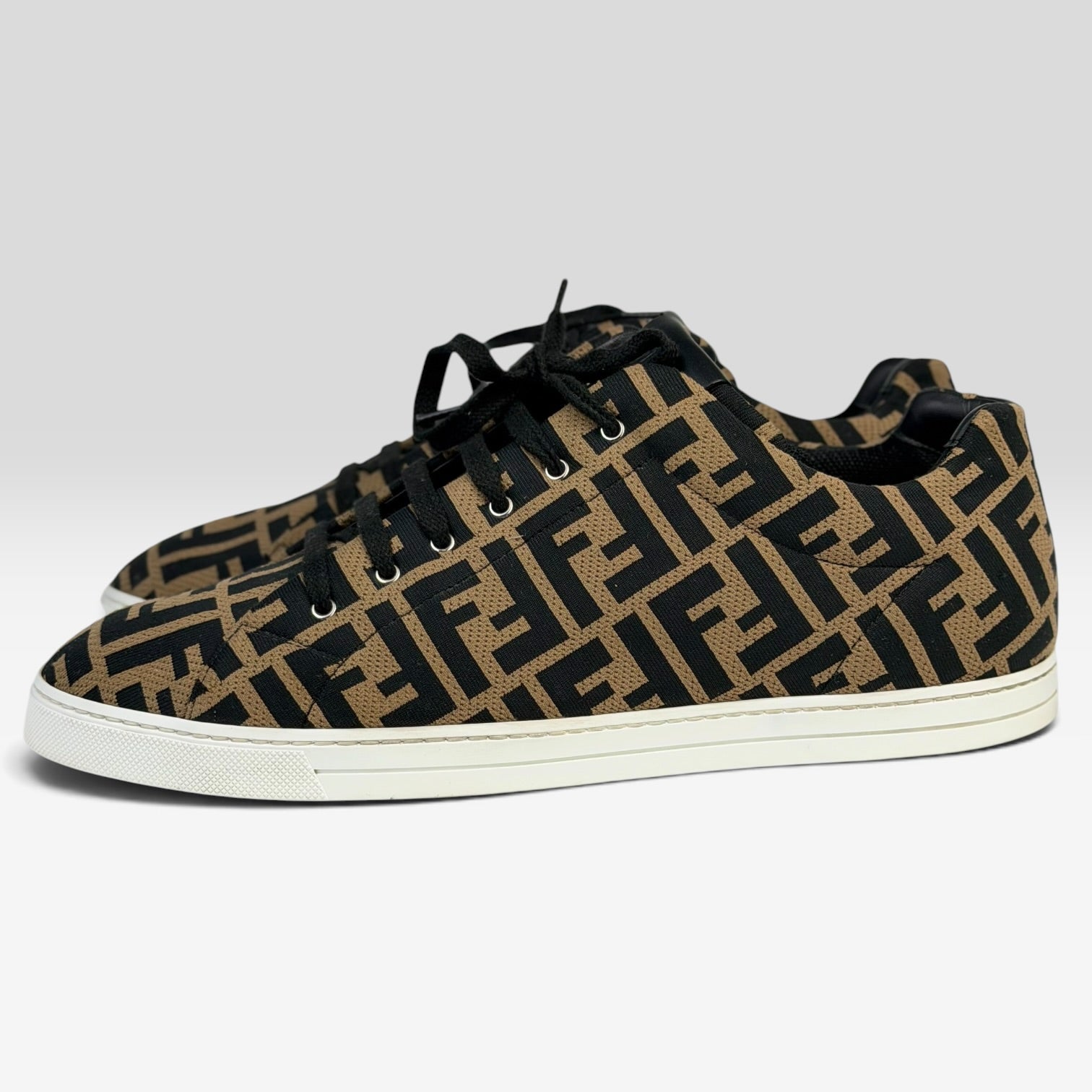 Fendi FF Zucca Monogram Low-Top Sneakers
