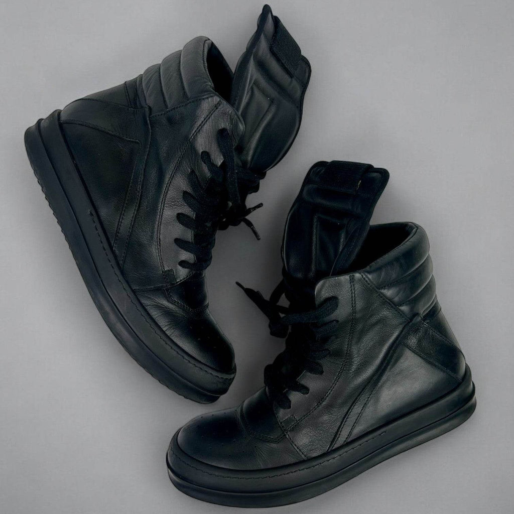 Rick Owens Geobasket Black Leather - V STEALS