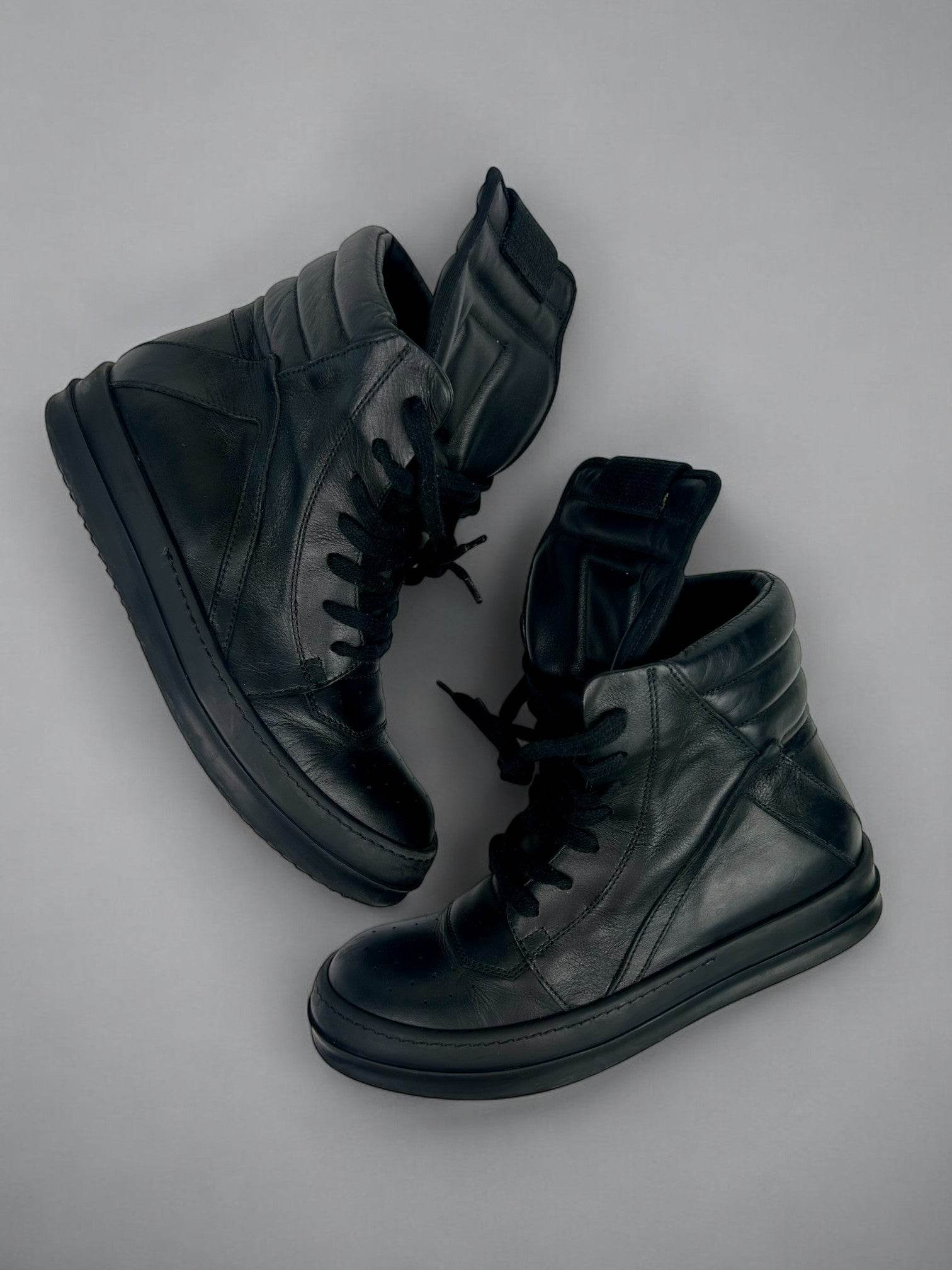 Rick Owens Geobasket Black Leather - V STEALS