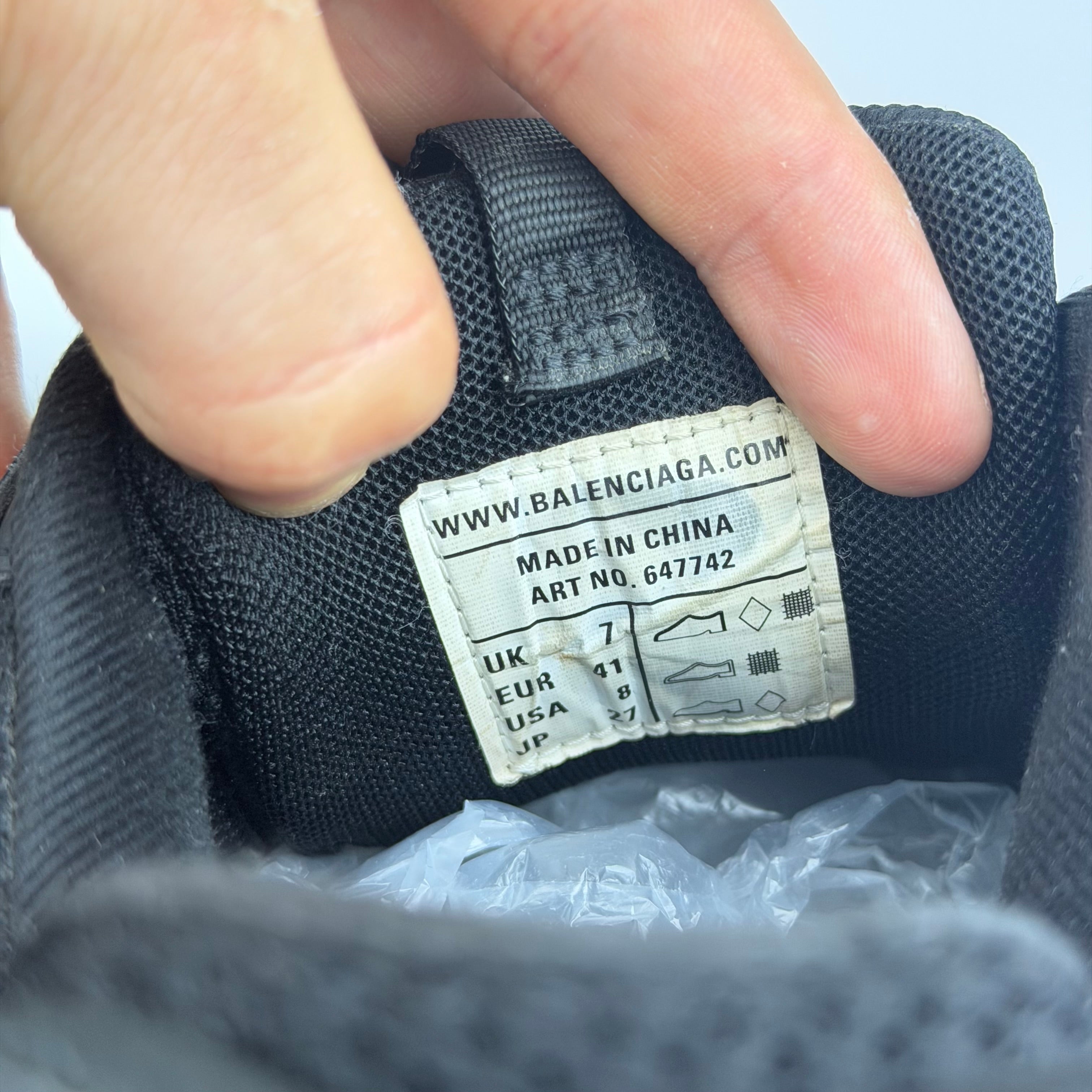 Balenciaga Track Black Clearsole