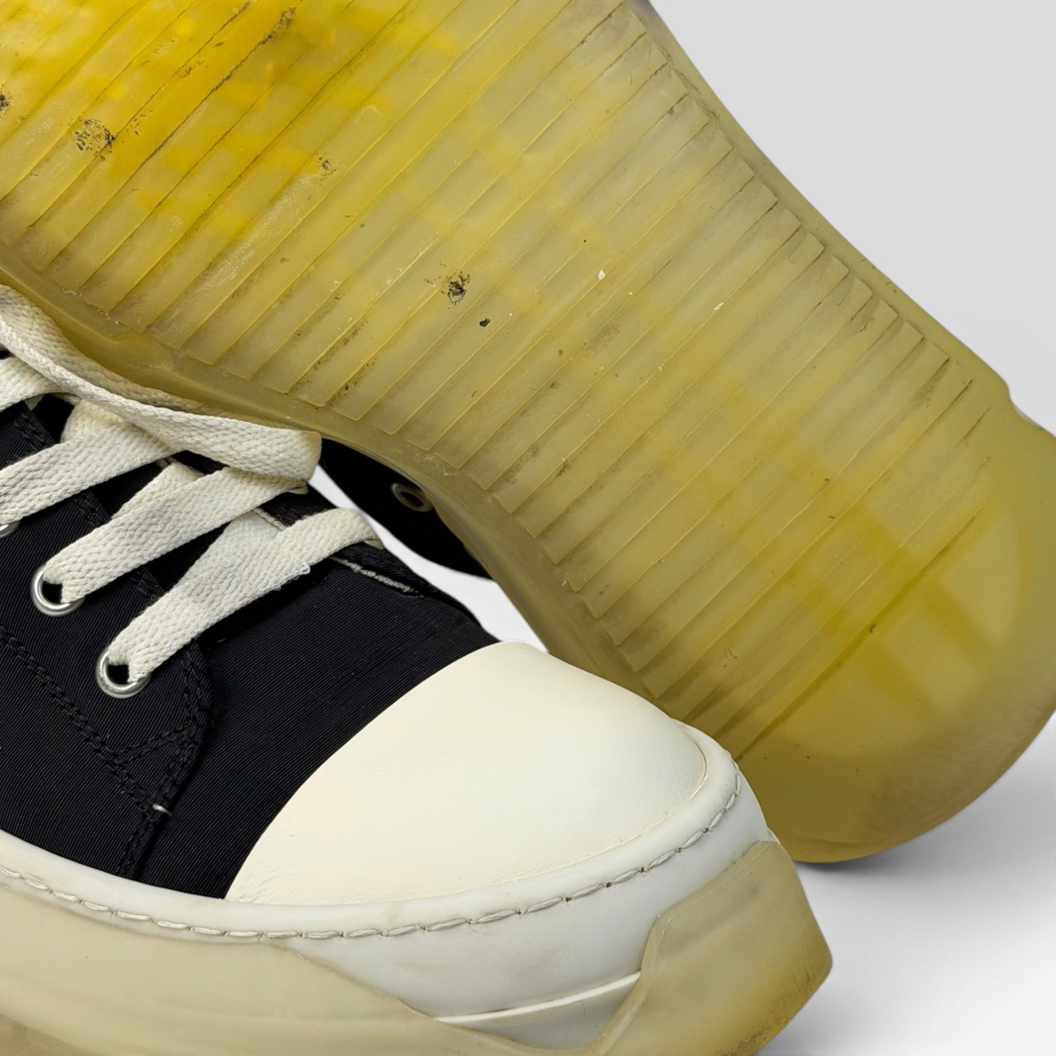 Rick Owens DRKSHDW Abstract Clear Sole Low Black