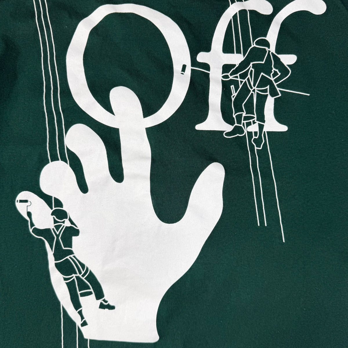 Off-White Hand Painted T-Shirt Green