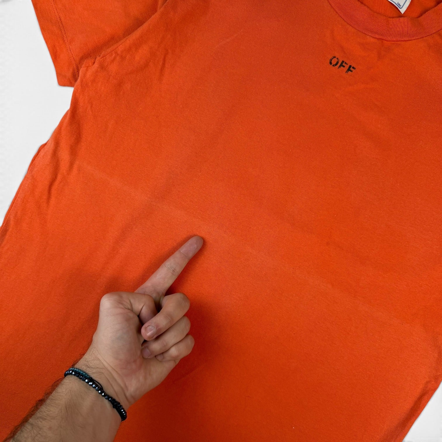 Off-White Stencil Arrow T-Shirt Orange