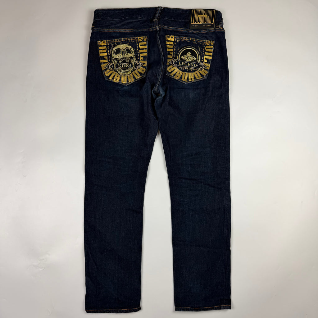 Evisu Kuro Hannya & Kammon Selvedge Jeans