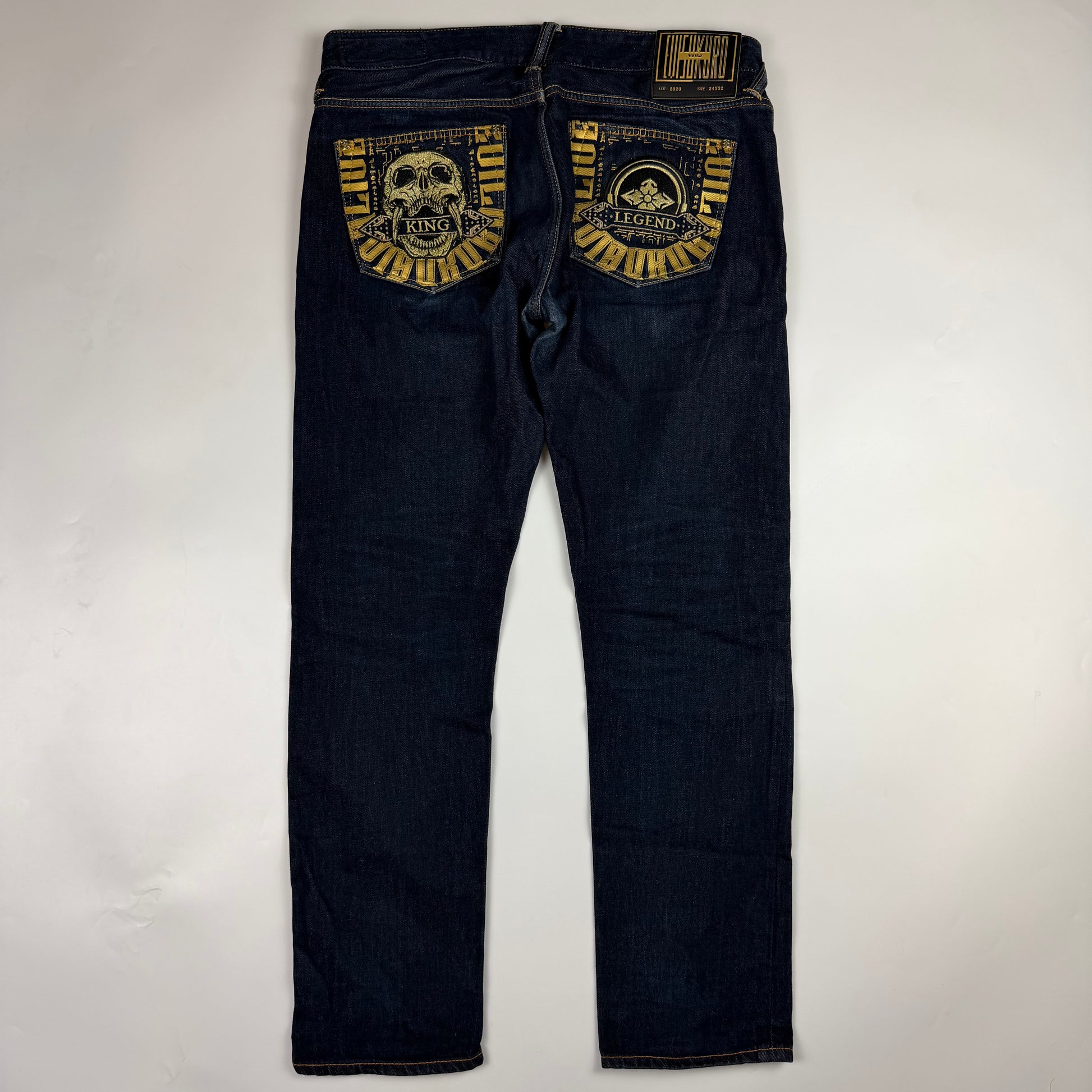 Evisu Kuro Hannya & Kammon Selvedge Jeans
