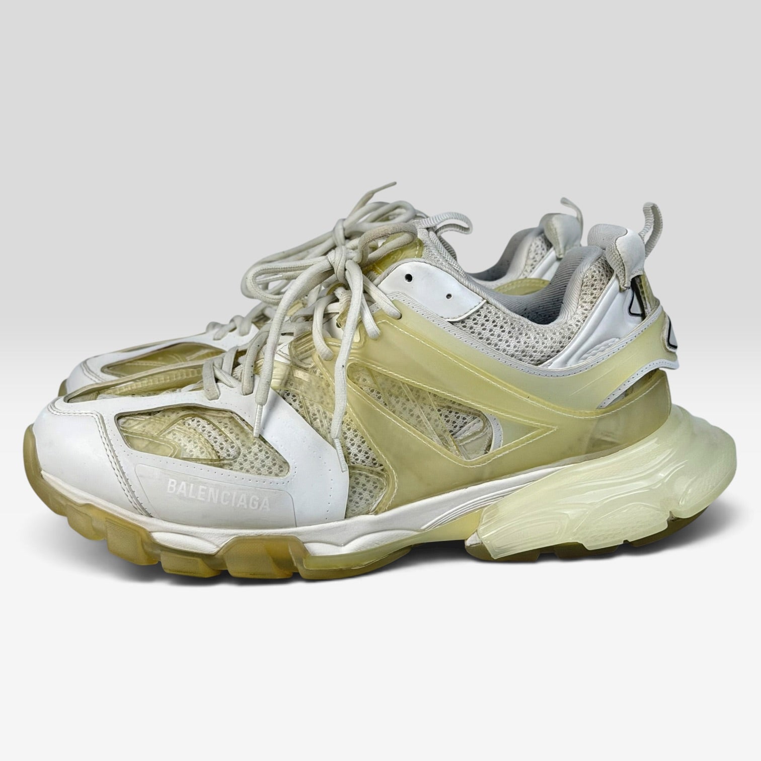 Balenciaga Track Clear Sole White
