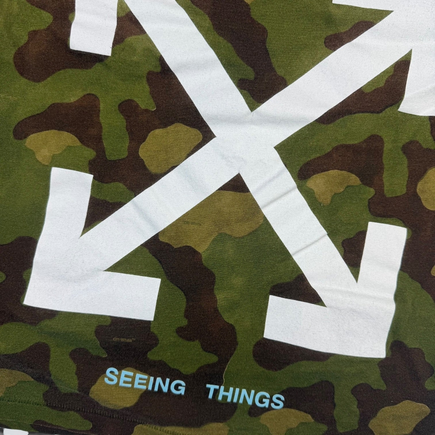 Off-White Camouflage T-Shirt Green
