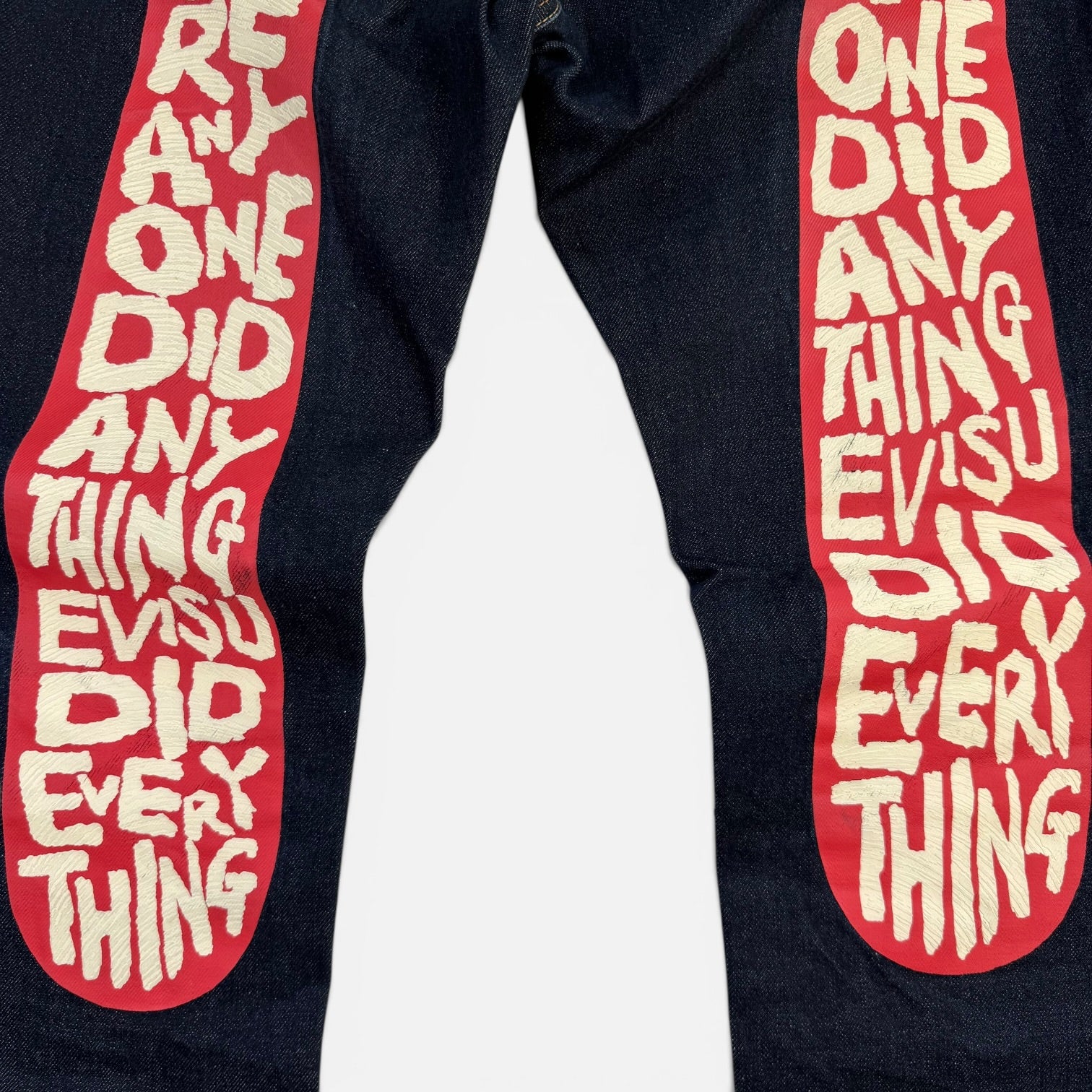 Evisu "Before Anyone Did Anything" Daicock Japanese Denim Red