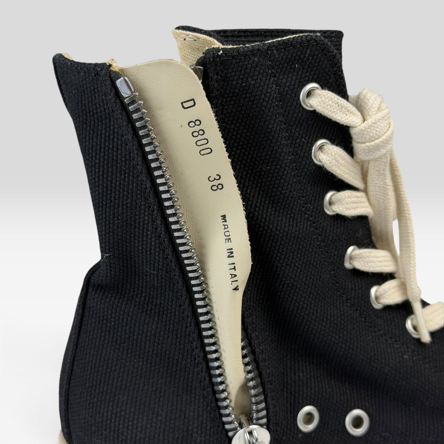 Rick Owens DRKSHDW Ramones High Black/Milk