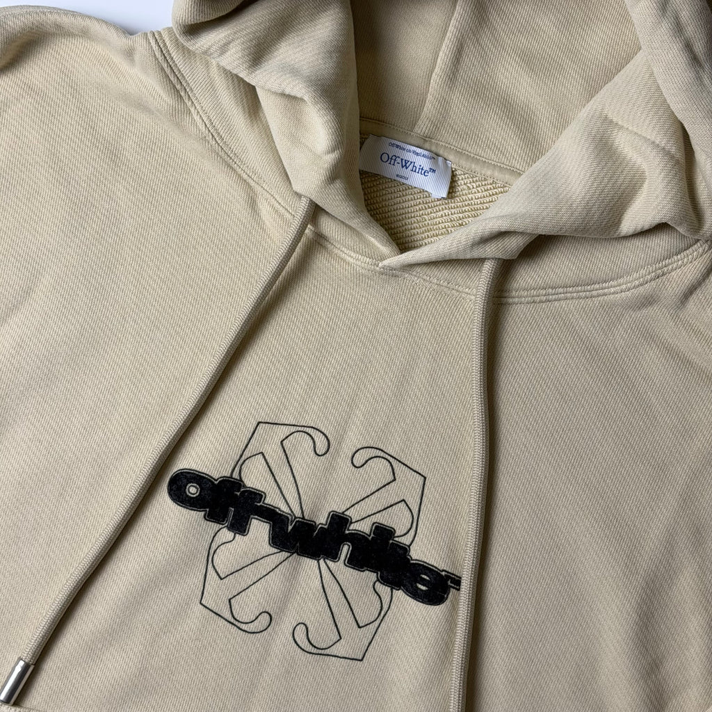 Off-White Flocked-Logo Hoodie