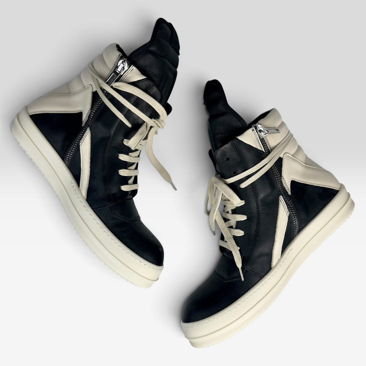 Rick Owens Geobasket Black/Milk