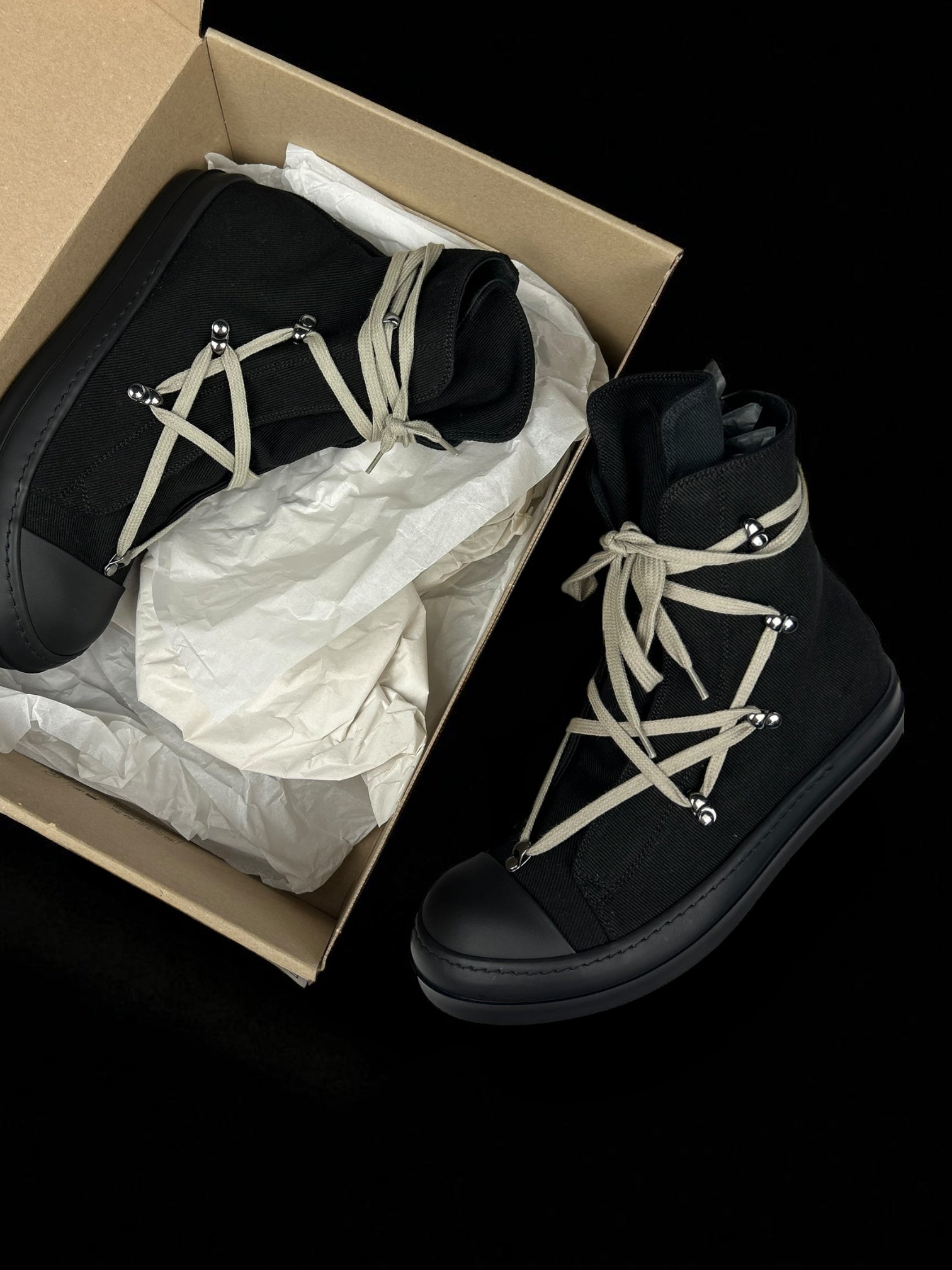 Rick Owens Ramones Hexagram Black