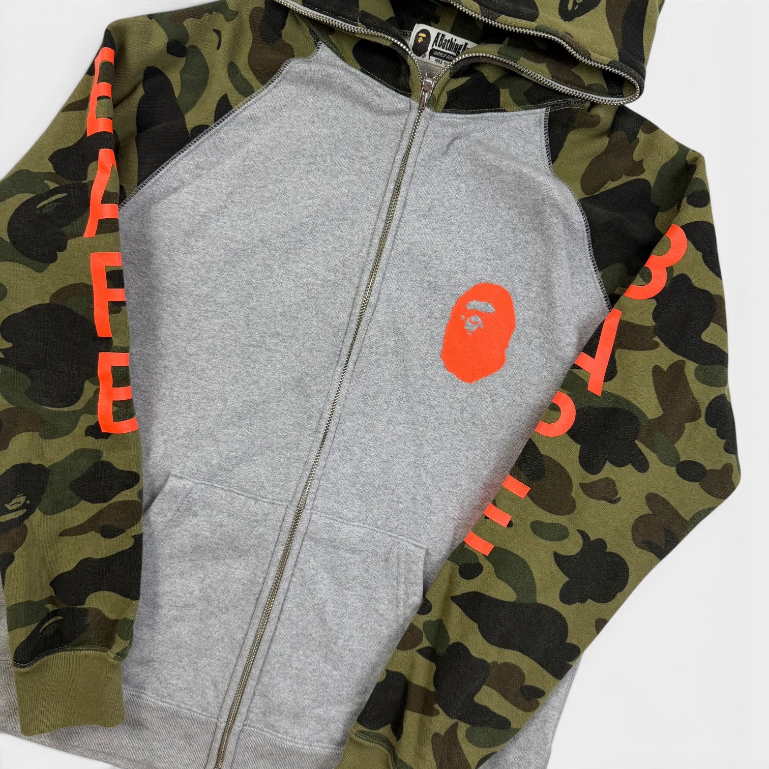 BAPE 1st Camo Colorblock Full-Zip Hoodie | Hanorac BAPE