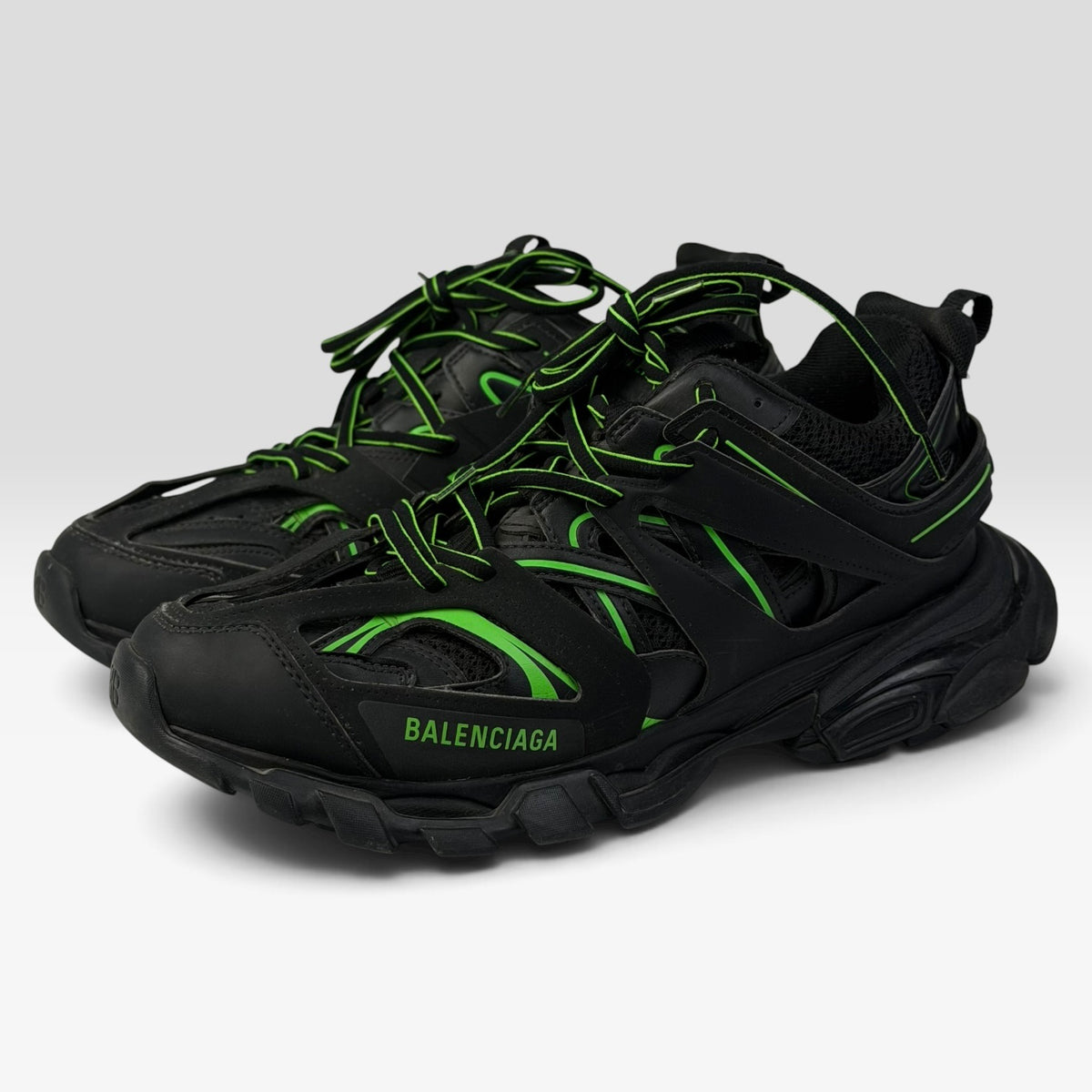Balenciaga Track Black/Green Sneakers
