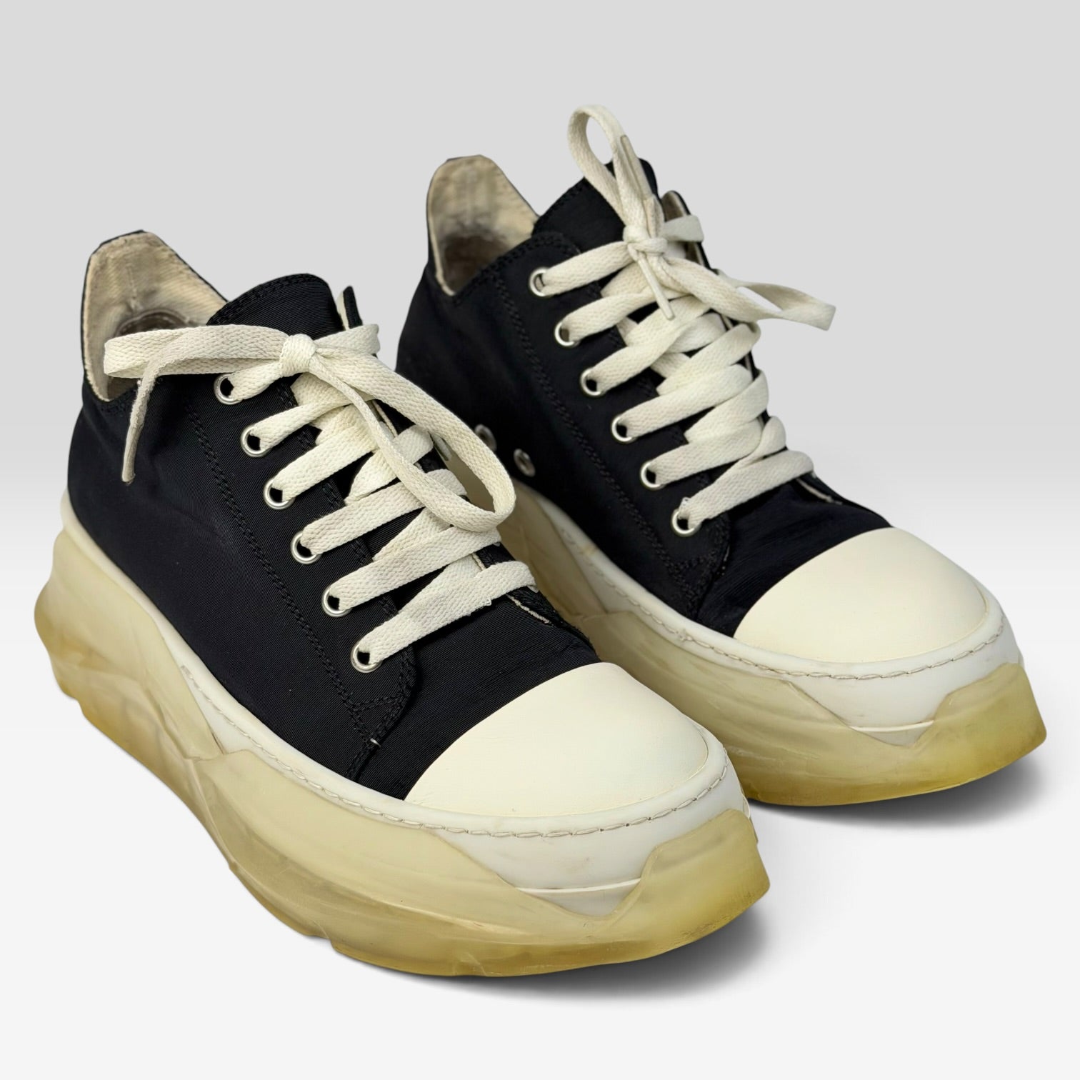 Rick Owens DRKSHDW Abstract Clear Sole Low Black