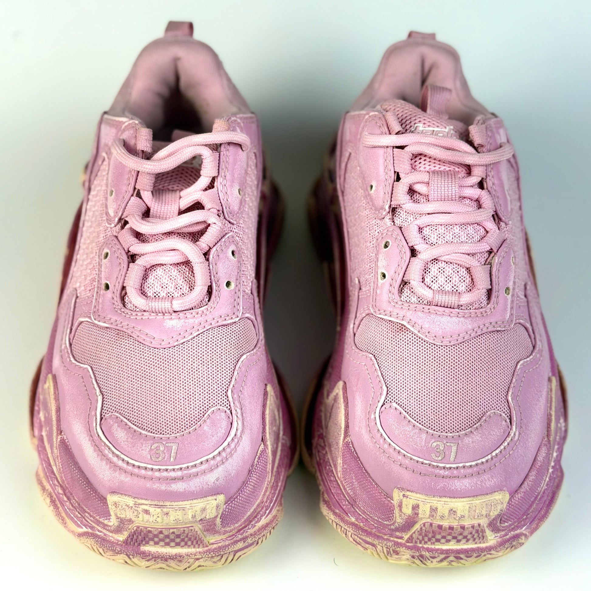 Balenciaga Triple S Distressed Pink