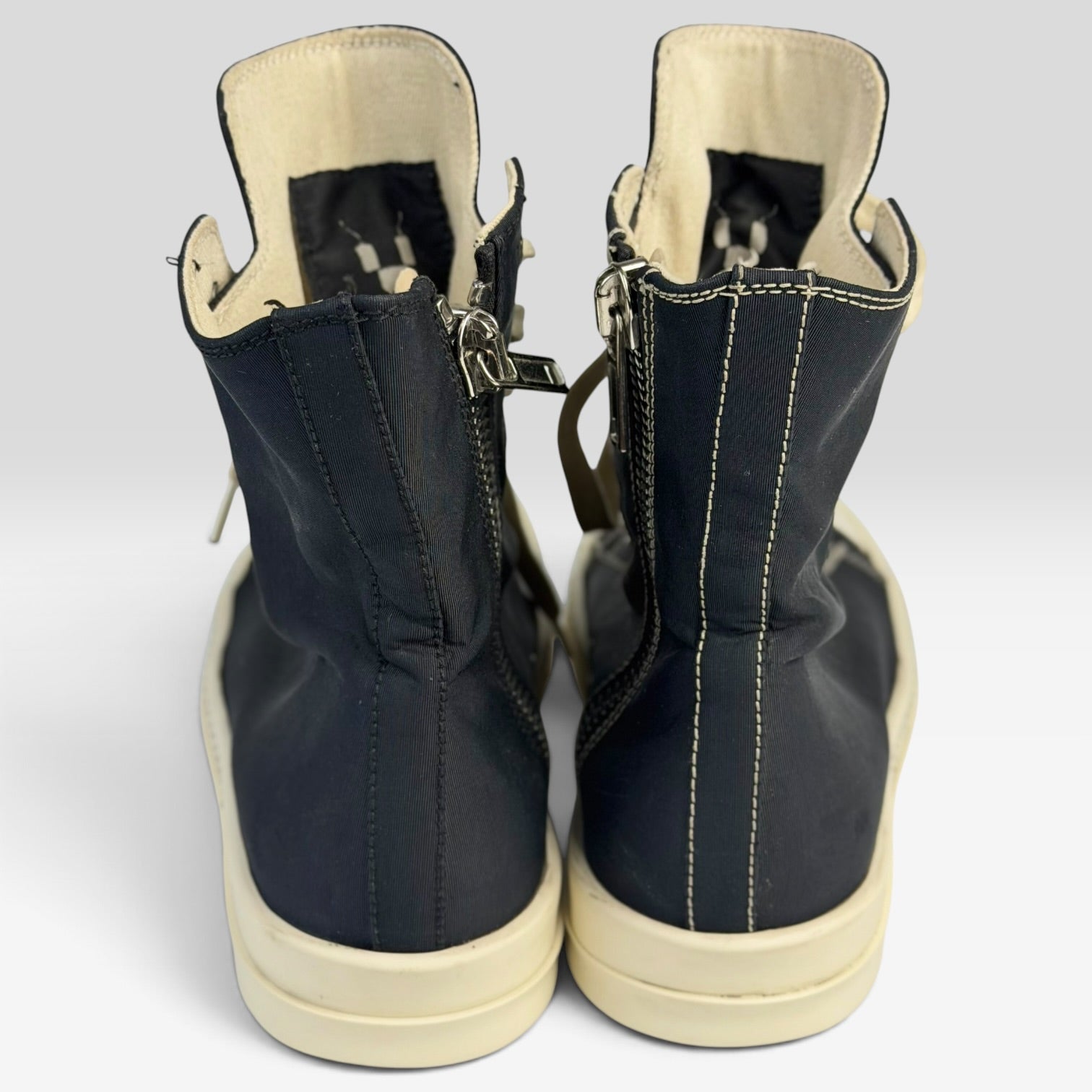 Rick Owens DRKSHDW Ramones High Double Thread Black/Milk
