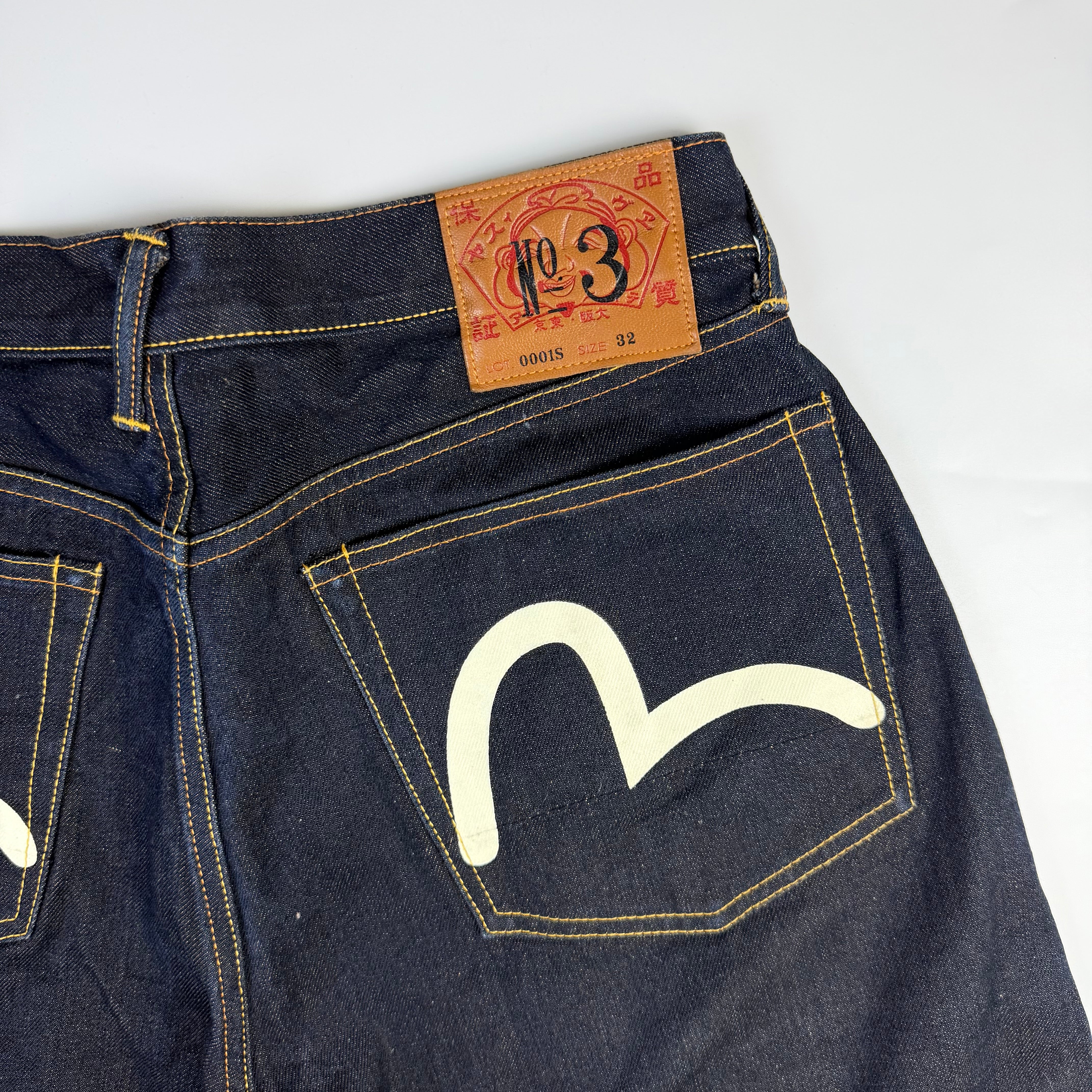 Evisu No. 3 Seagull Japanese Denim Shorts