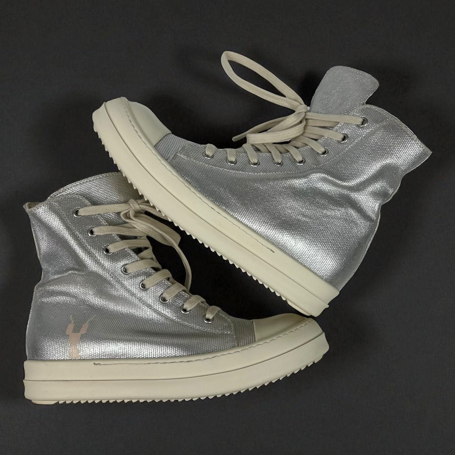 Rick Owens Ramones High Silver