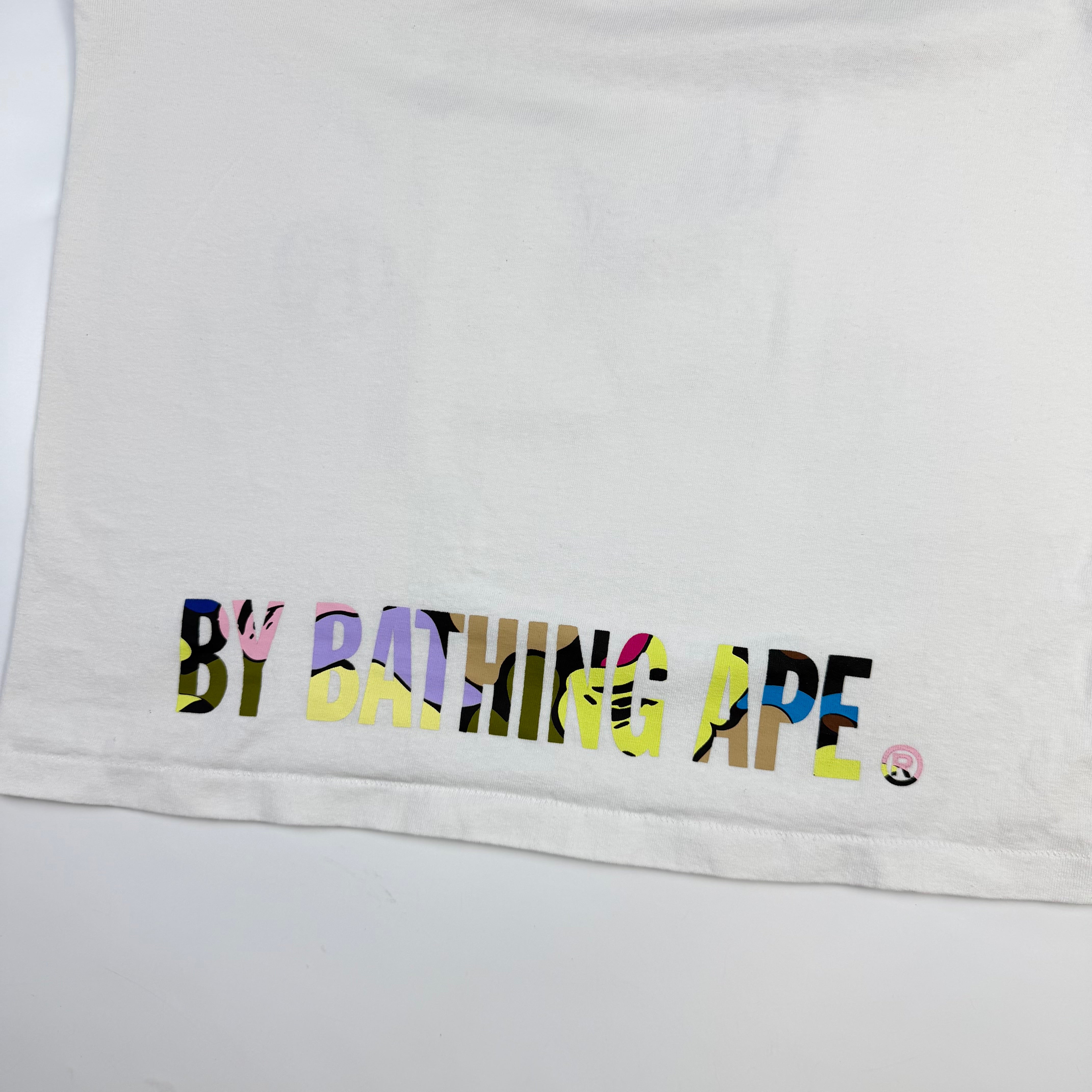 BAPE Color Camo Ape Face T-Shirt White