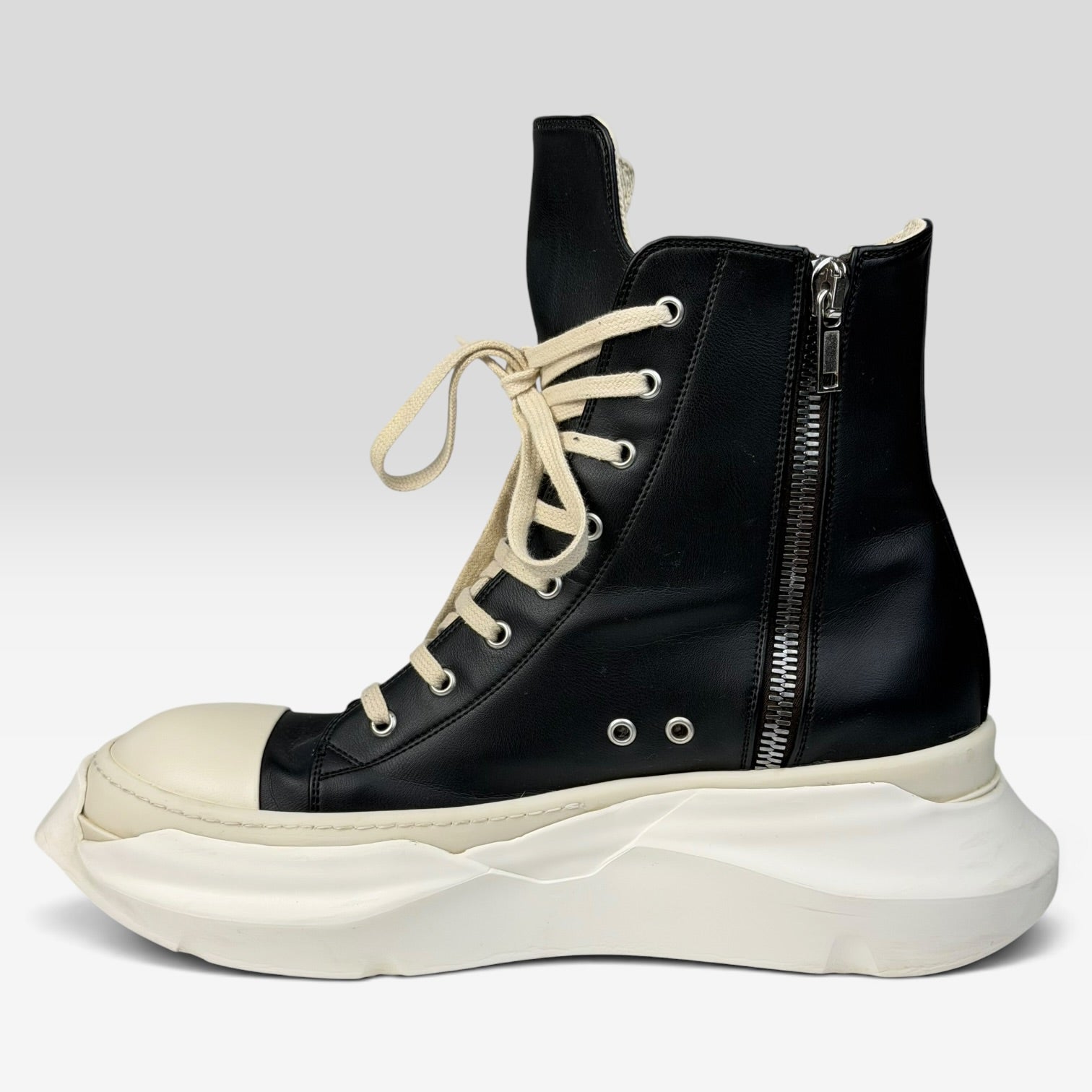 Rick Owens DRKSHDW Abstract Ramones High Vegan Leather