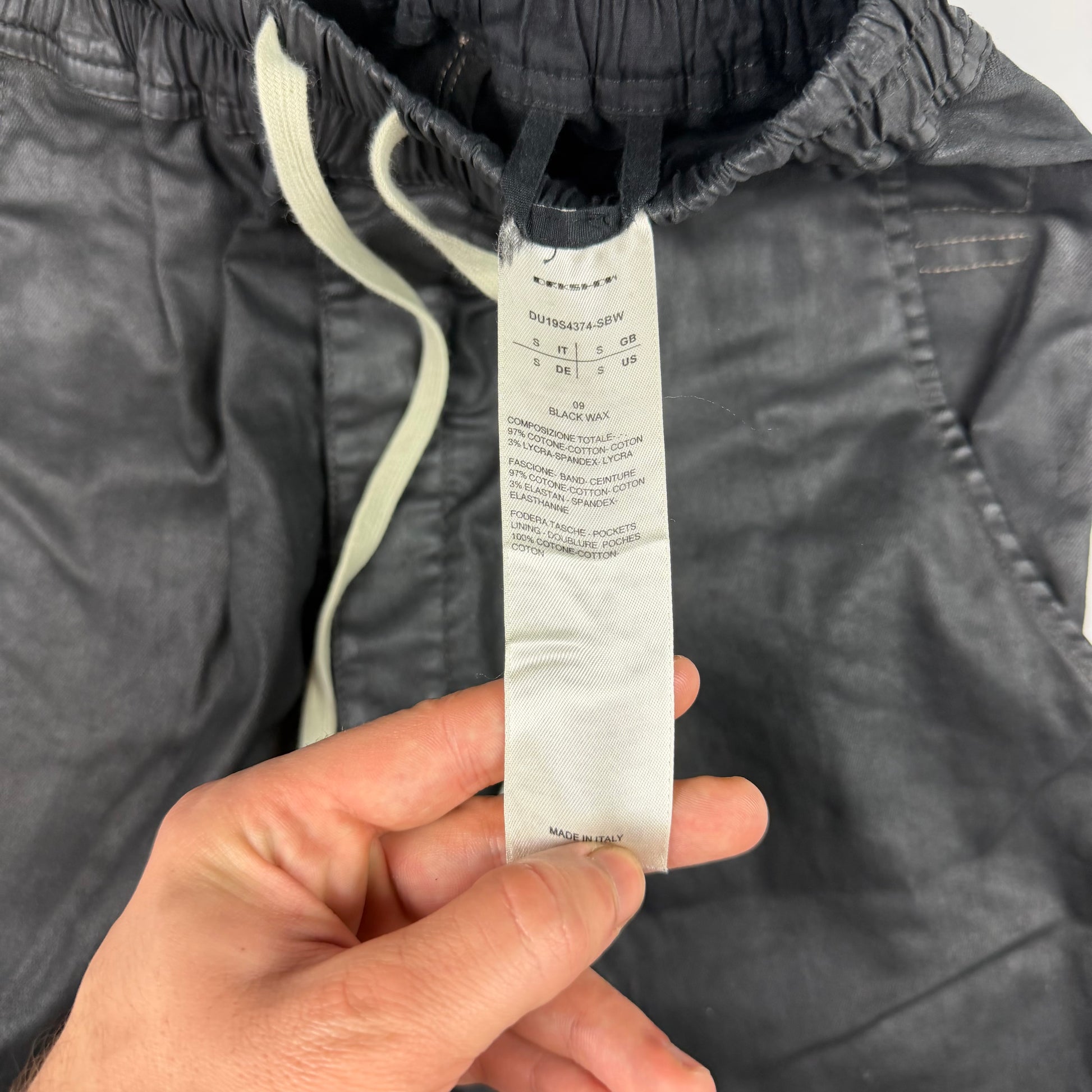 Rick Owens Waxed Berlin Sweatpants