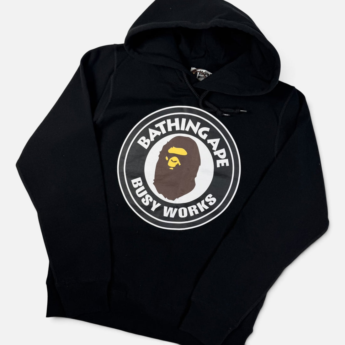 BAPE Bathing Ape Busy Works Pullover Hoodie Black | Hanorac BAPE