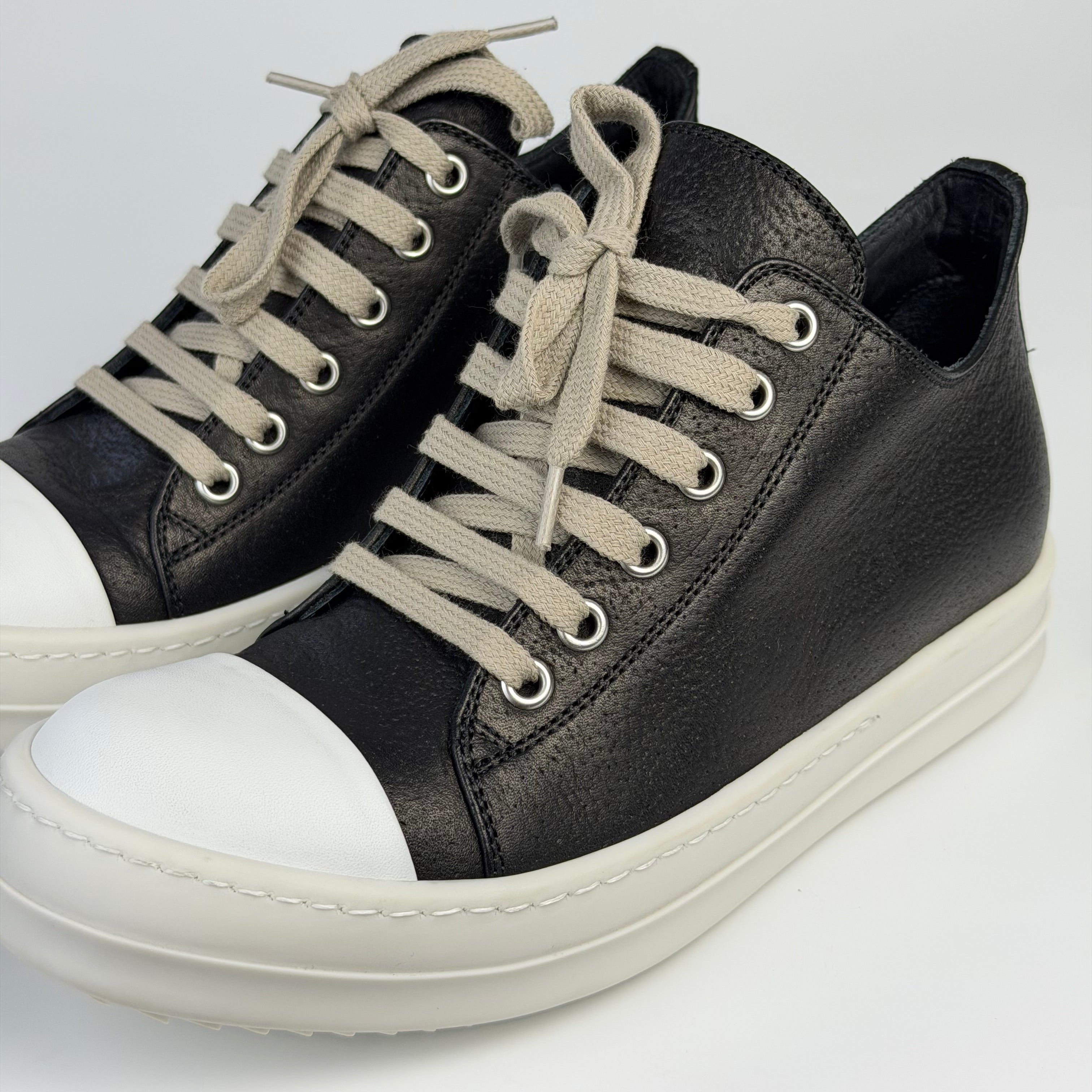 Rick Owens Grained Leather Ramones