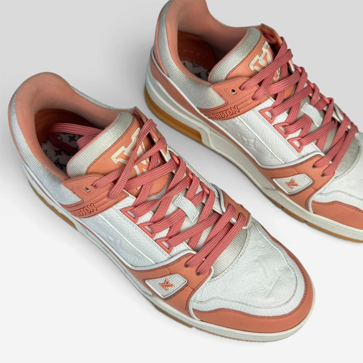 Louis Vuitton LV Trainer Peach/White