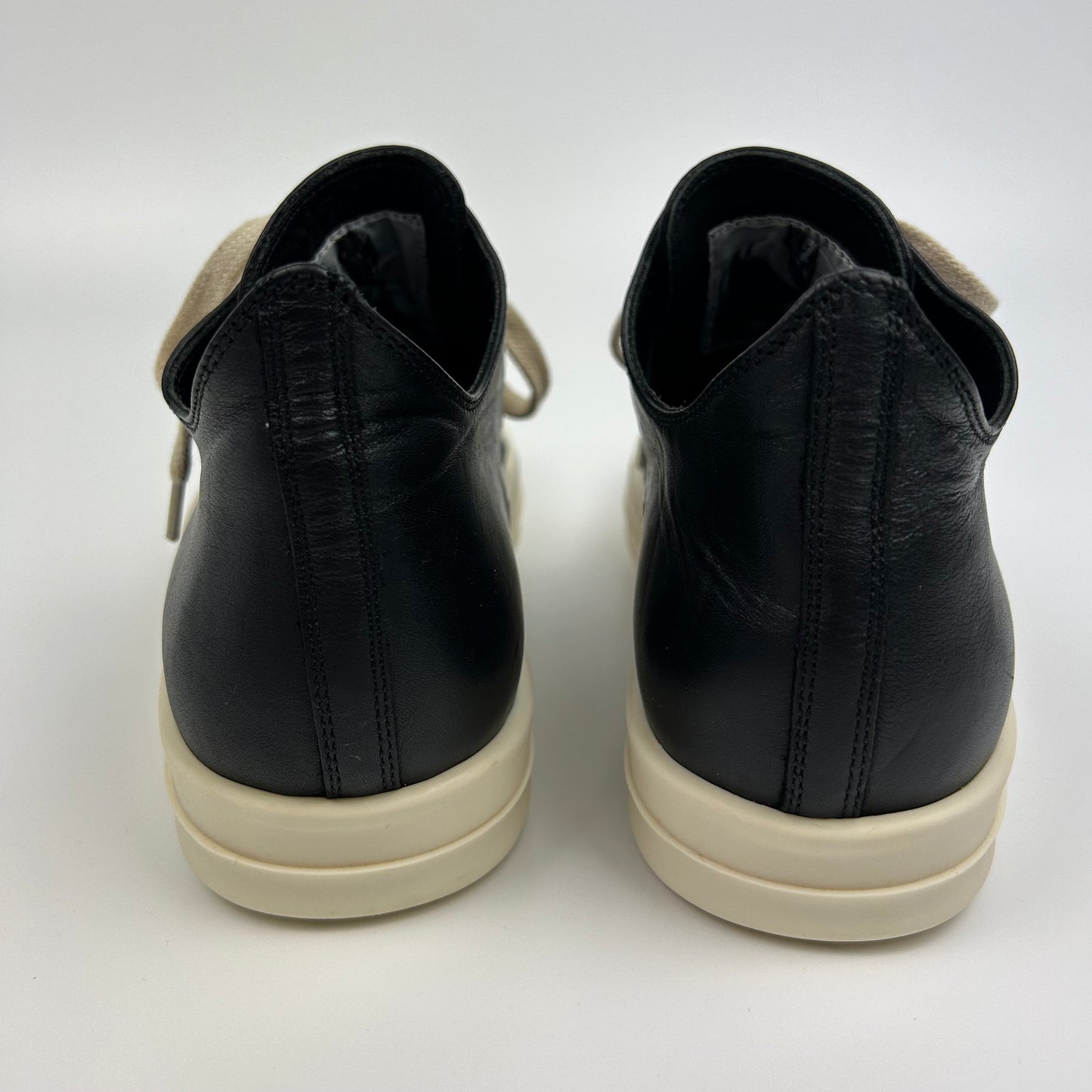 Rick Owens Ramones Low Black Leather