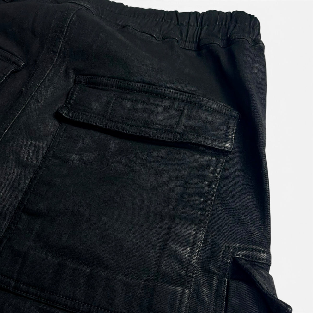 Rick Owens DRKSHDW Double Cargo Jumbo Belas Black Wax
