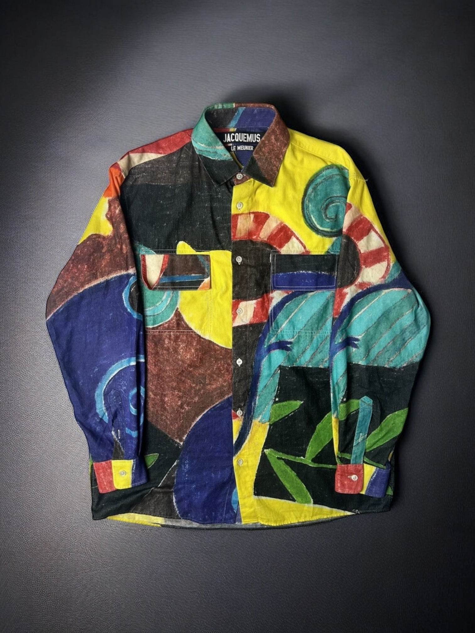 Camasa Jacquemus Felix Abstract Print - V STEALS