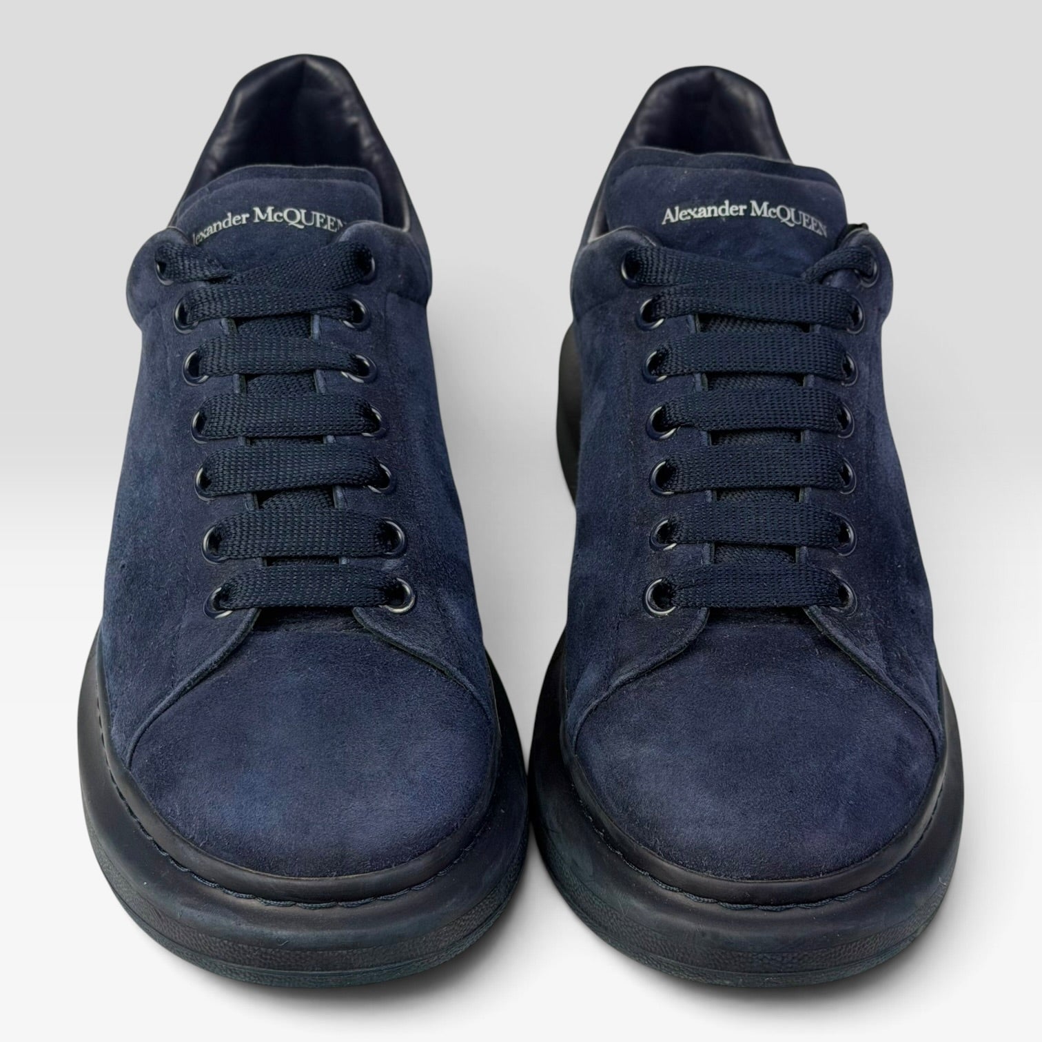 Alexander McQueen Oversized Sneaker Ink Blue Suede