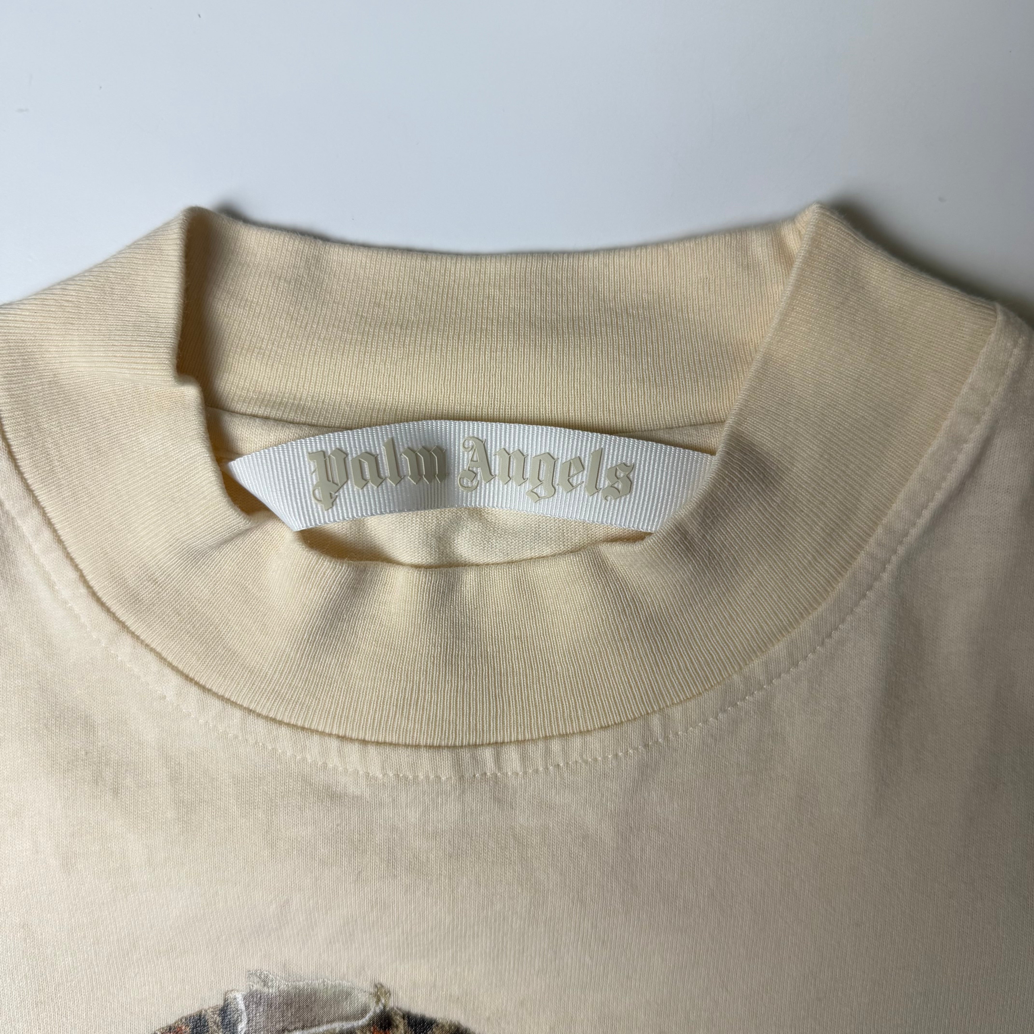 Palm Angels Cropped Leopard Bear T-shirt