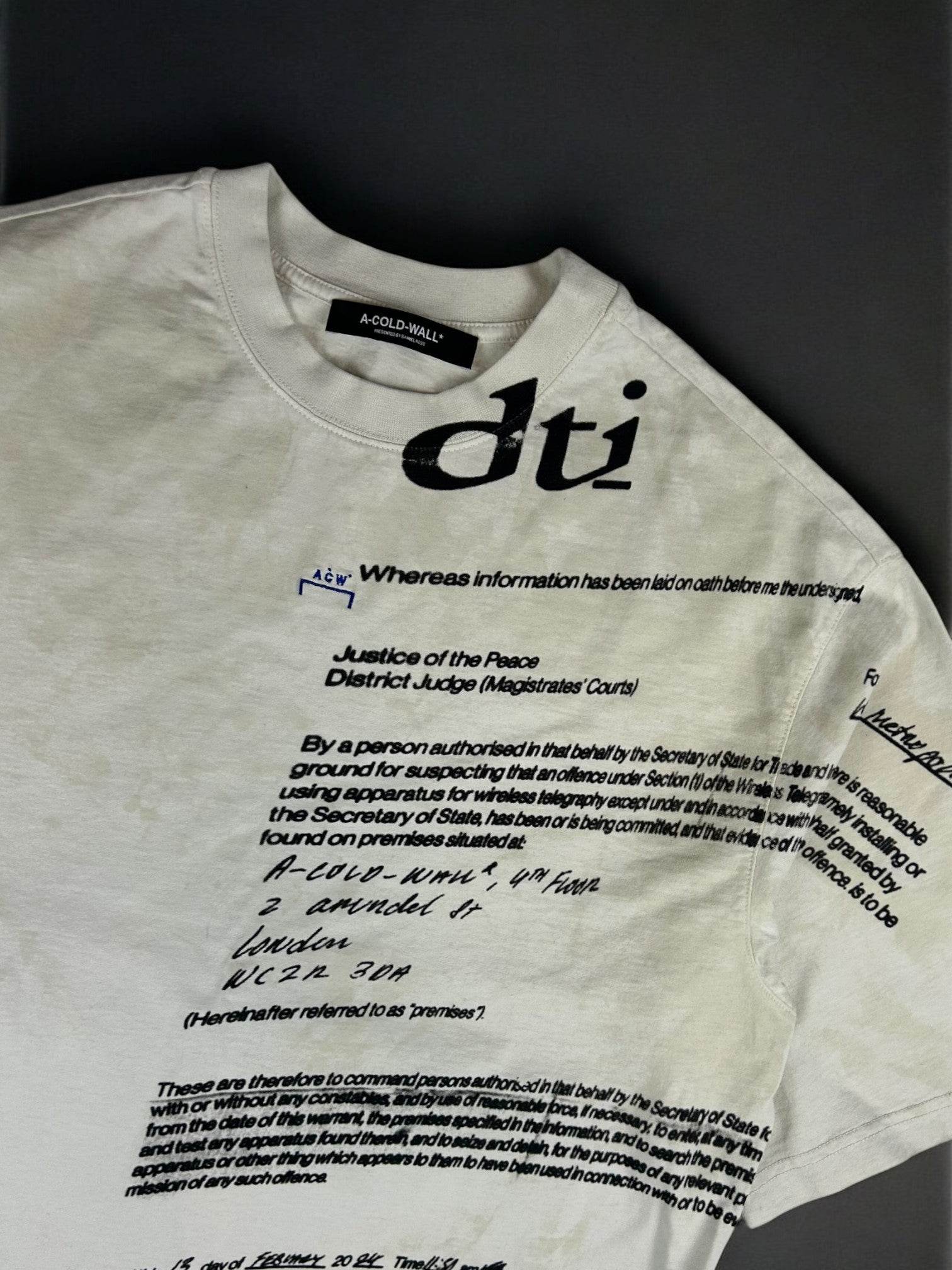 A-Cold-Wall* T-shirt - V STEALS