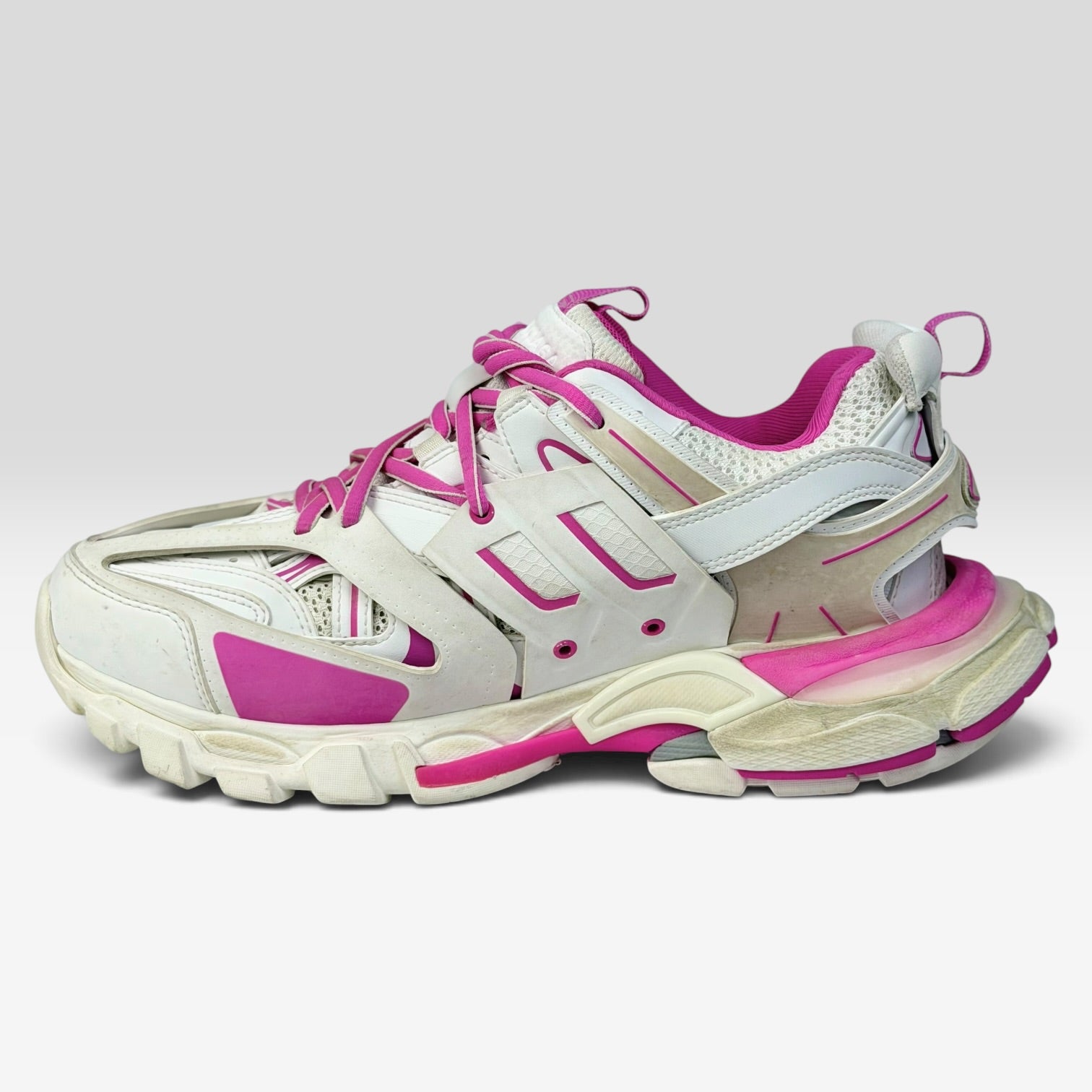 Balenciaga Track White/Pink Distressed