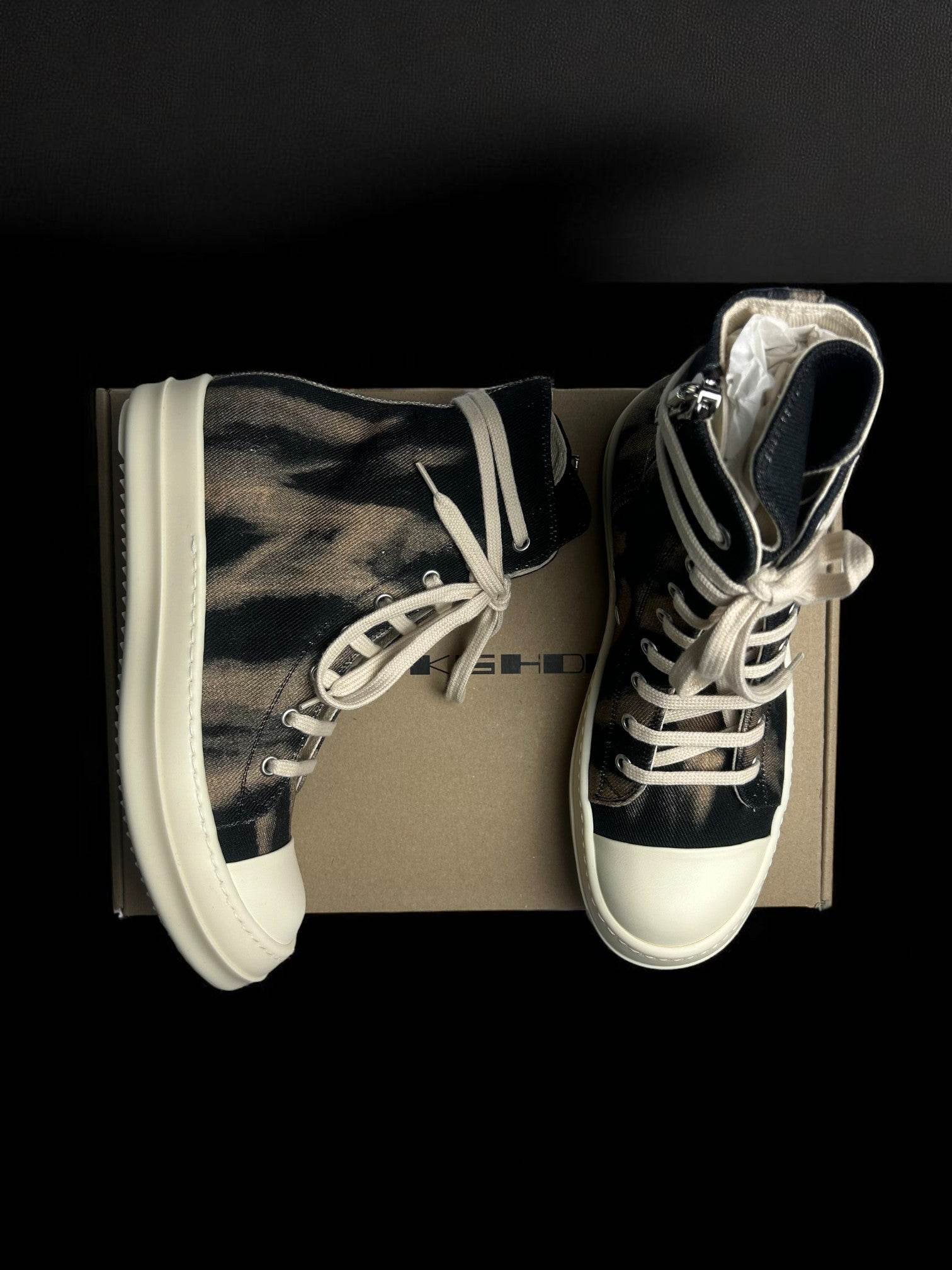 Rick Owens Ramones High Tie Dye - V STEALS
