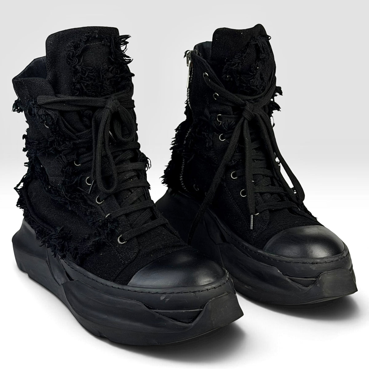 Rick Owens DRKSHDW Destroyed Abstract Black