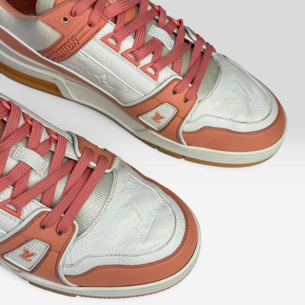 Louis Vuitton LV Trainer Peach/White