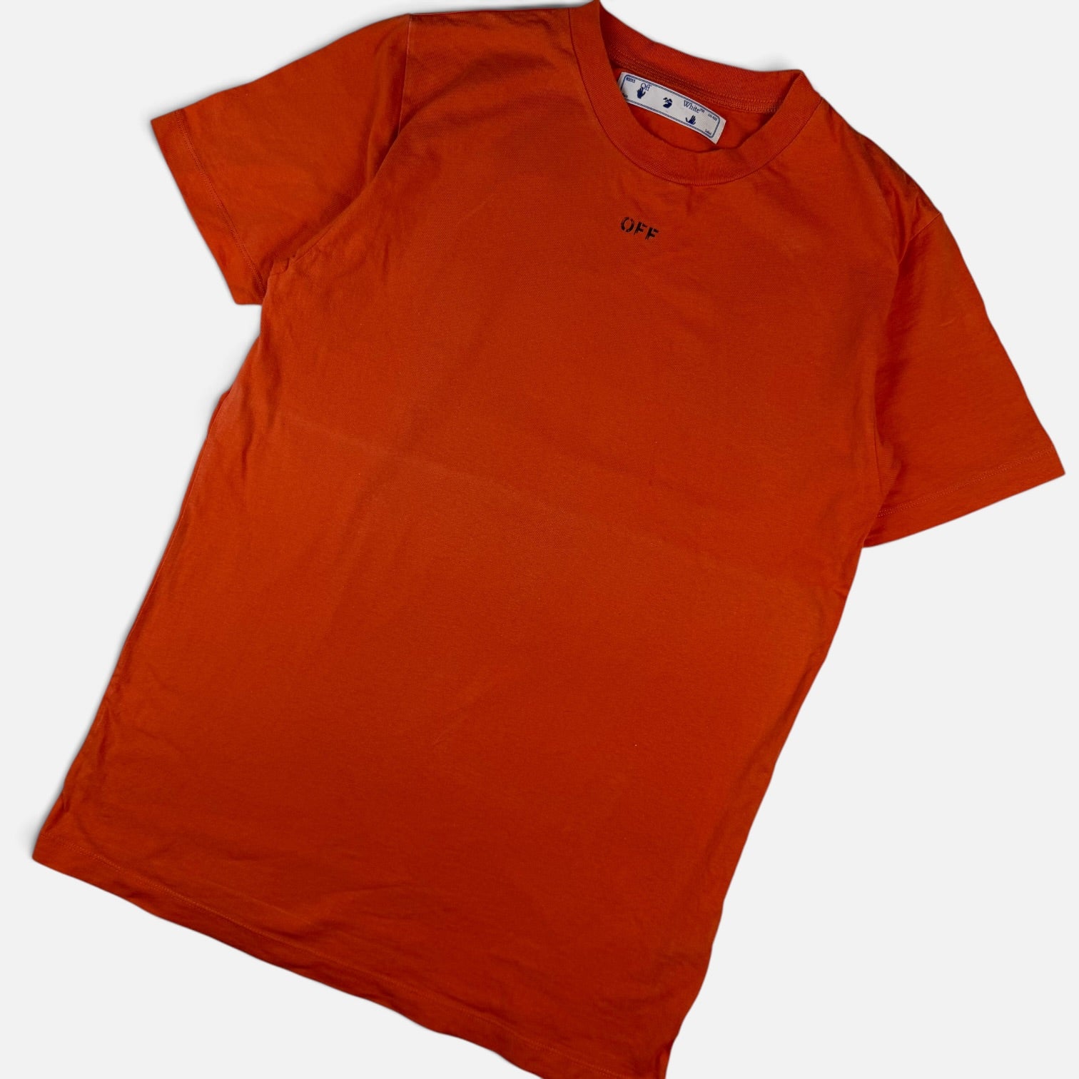 Off-White Stencil Arrow T-Shirt Orange